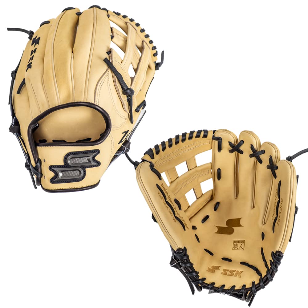 SSK Z9 Maestro Outfield Baseball Glove – 12.5” to 12.75” – Right & Left Hand Throw – Premium Leather for Baseball & Softball – Perfect for Outfielders & Training