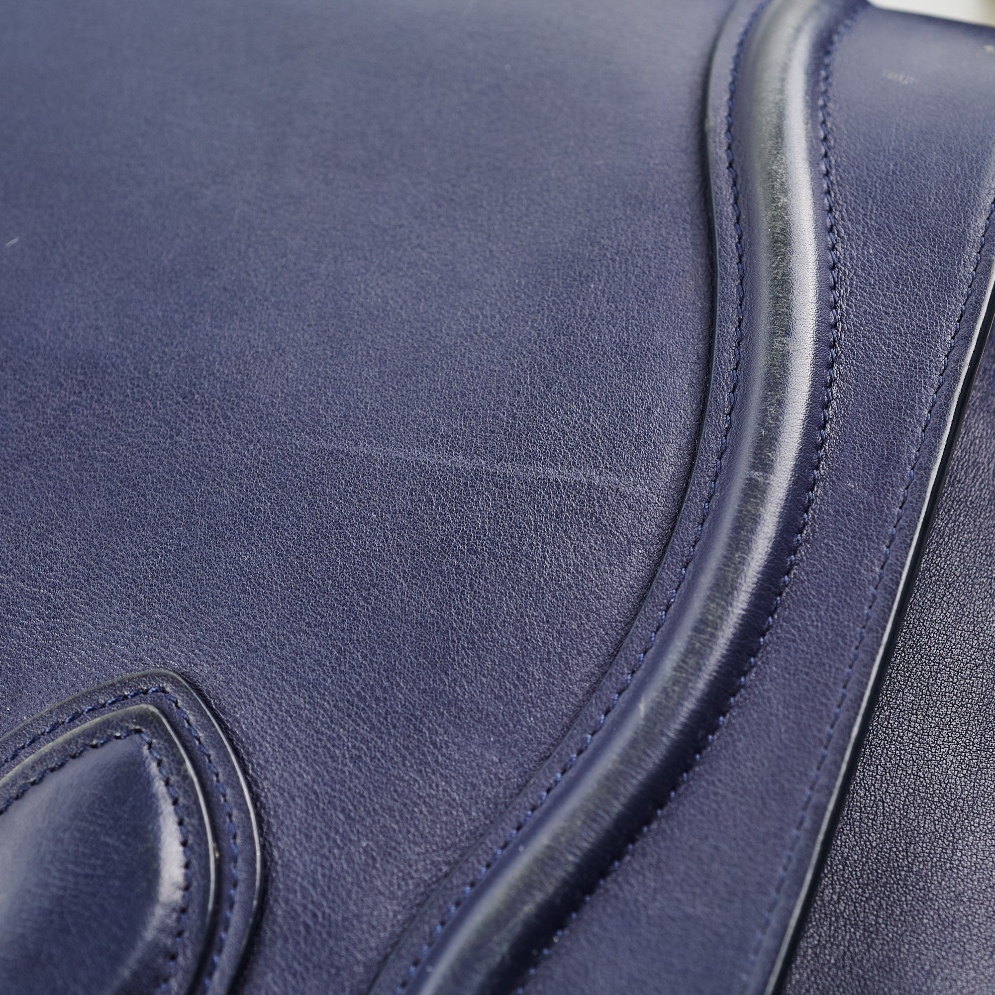 Celine Micro Luggage Bag in Navy Blue | Premium Leather Crossbody Handbag for Women | Perfect for Work, Travel & Everyday Use