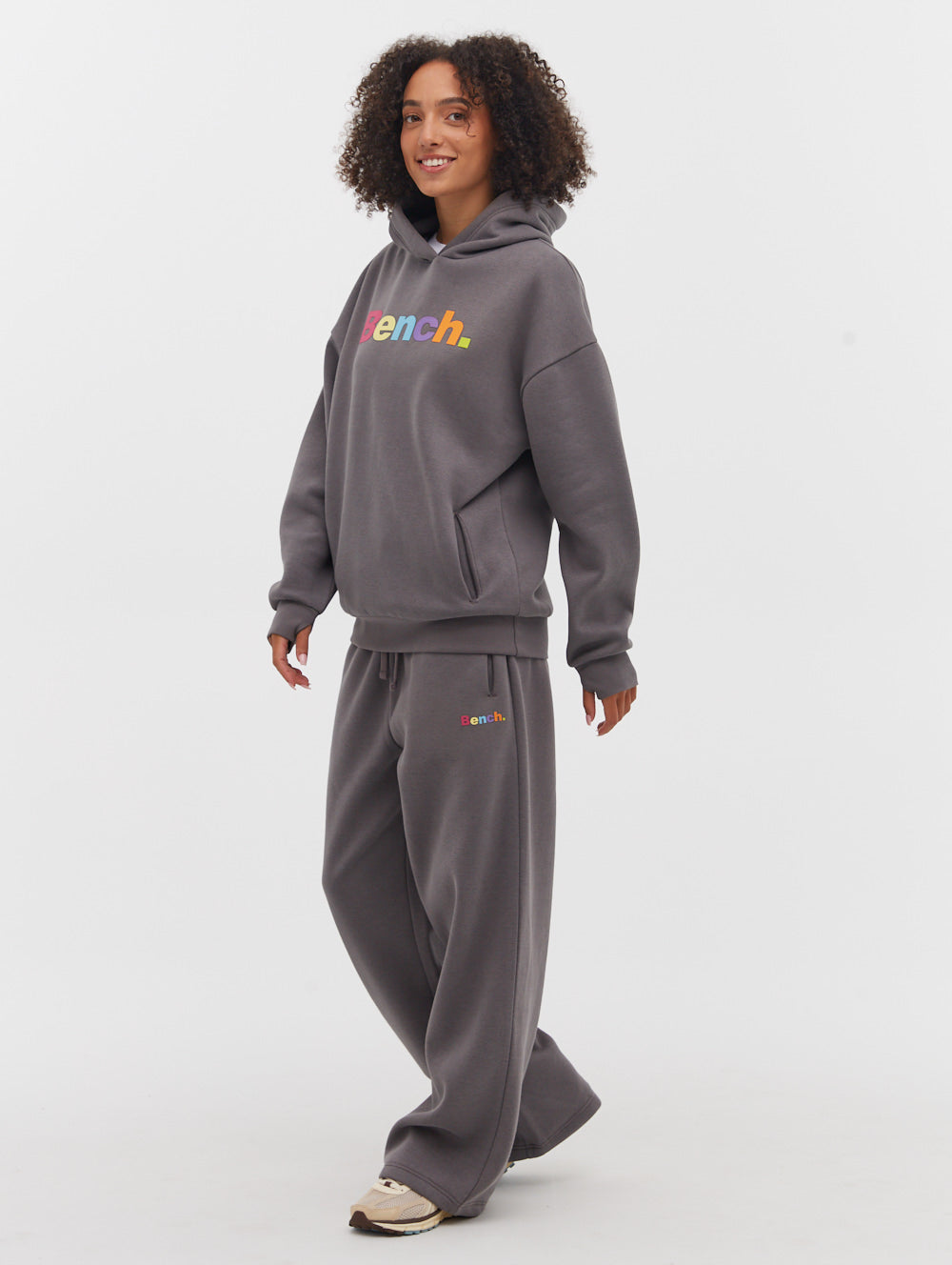 Letina Puff Print Wide Leg Joggers for Women - Soft High Waisted Lounge Pants with Pockets - Comfortable Casual Sweatpants for Yoga, Running, and Home Wear