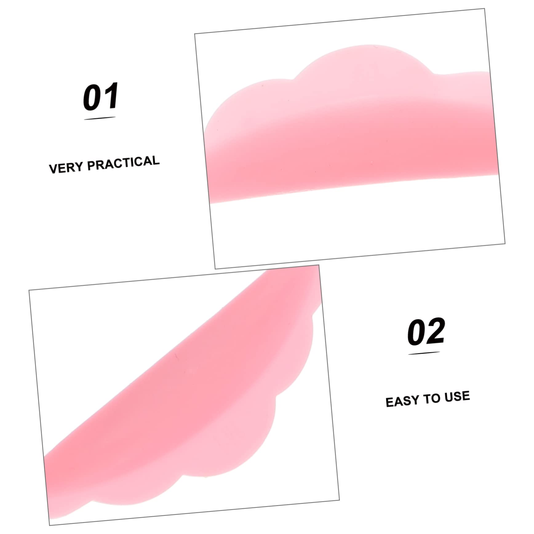 FOMIYES Silicone Eyelash Lifting Pads - 25 Pairs Reusable Lash Lift Perm Tool with Separator for Natural Curly Lashes (Pink) - Perfect for At-Home Salon & Professional Lash Treatments