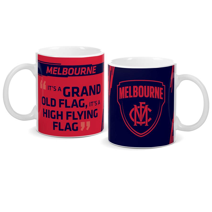 Official AFL Melbourne Demons Ceramic Coffee Mug - Perfect for Home, Office & Gifts for Football Fans