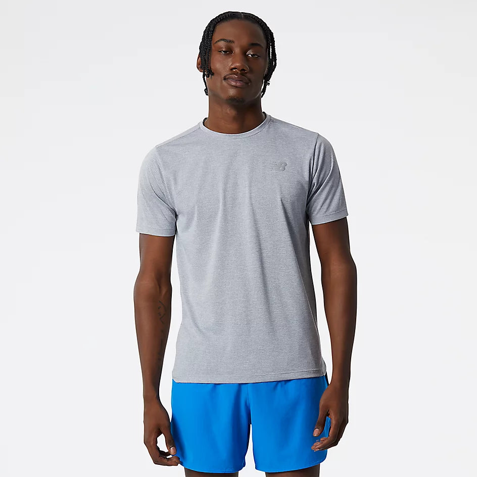 New Balance Men's Impact Run Performance Short Sleeve T-Shirt - Lightweight Running & Gym Workout Shirt for Active Lifestyles