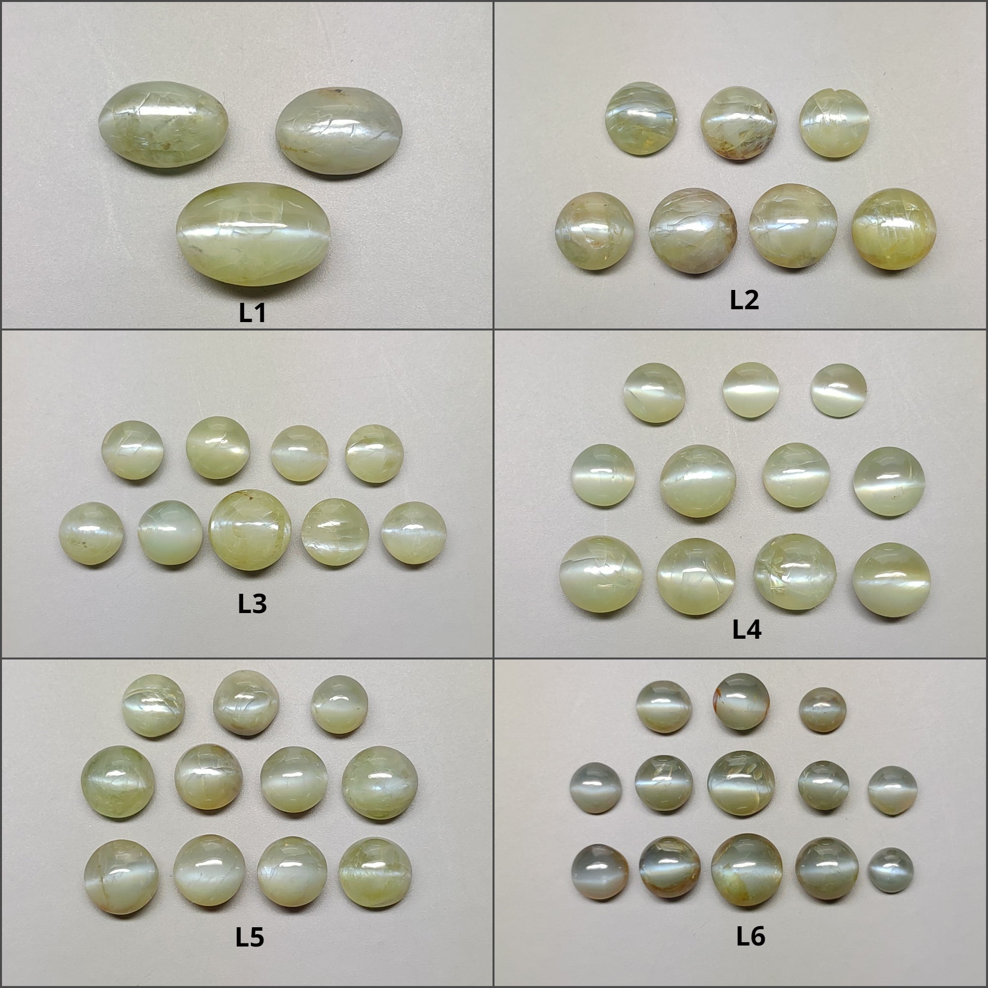 Natural Untreated Chrysoberyl Cat's Eye Gemstone Cabochon - Round & Oval Shapes for Jewelry Making, Healing Crystals & Collectibles