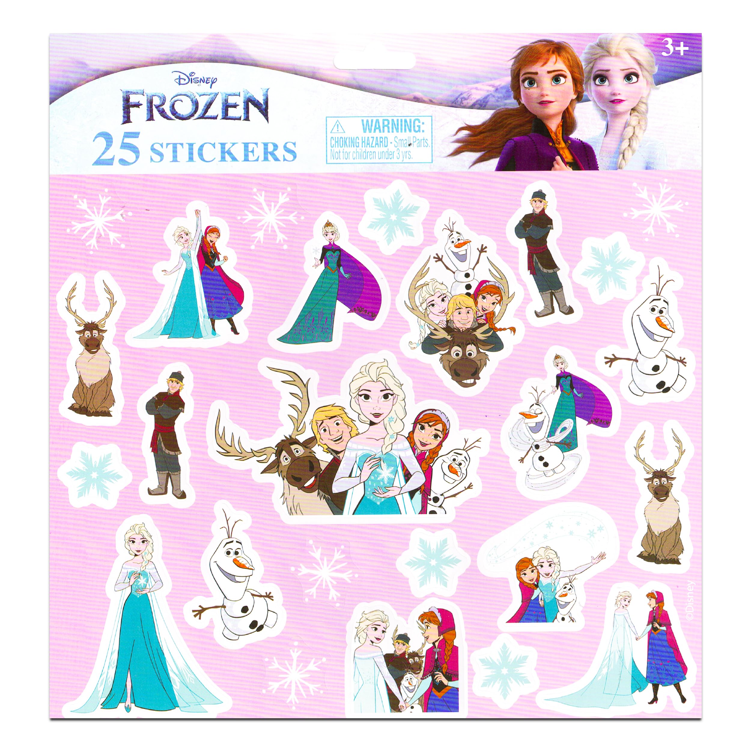 Disney Frozen Backpack for Girls with Elsa & Anna Design - Waterproof School Backpack with Lunch Bag, Reflective Stripes & Bonus Frozen Stickers | Perfect for Elementary School, Travel & Disney Theme Parties