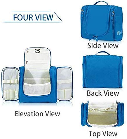 Cyrox Portable Toiletry Bag for Men & Women - Waterproof Cosmetic & Shaving Kit Organizer with Multiple Pockets | Perfect for Travel, Gym, Camping & Daily Use