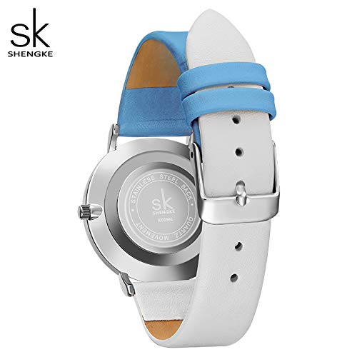 Elegant Genuine Leather Women's Watch - Simple Creative Business Wristwatch for Ladies | Perfect for Office, Formal Events & Everyday Wear