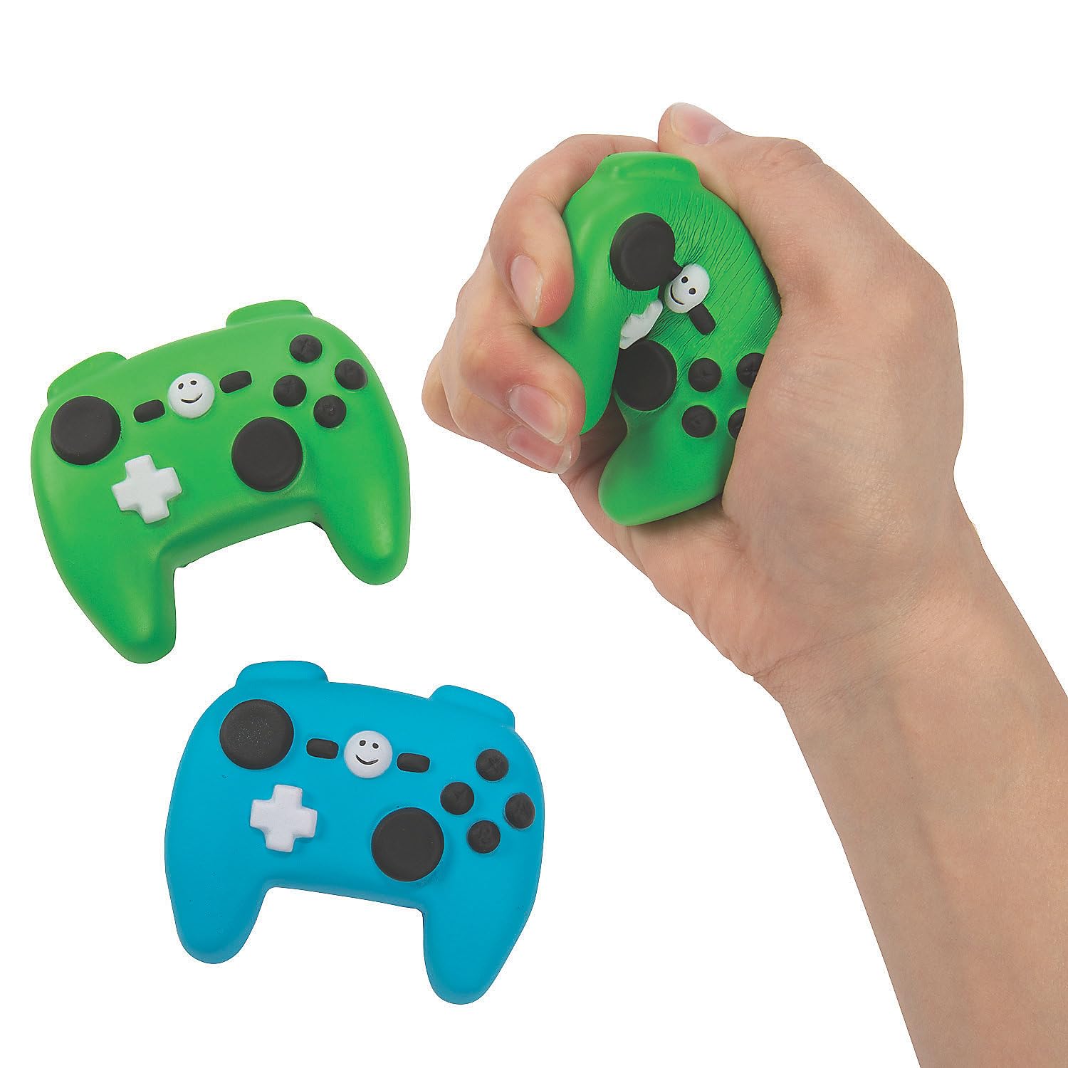 12-Pack Gamer Video Game Controller Shaped Stress Relief Toys - Perfect for Party Favors, Office Desk Decor, and Anxiety Relief Gifts
