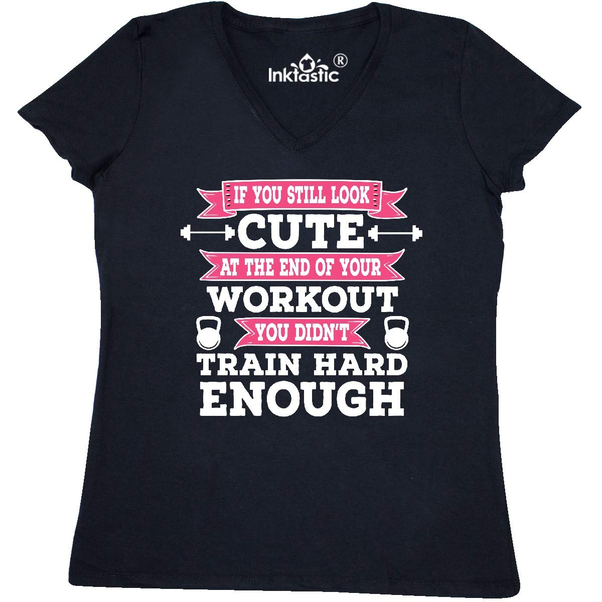 Fitness Training Exercise Gift for Women - Inktastic V-Neck T-Shirt | Gym Workout & Yoga Apparel