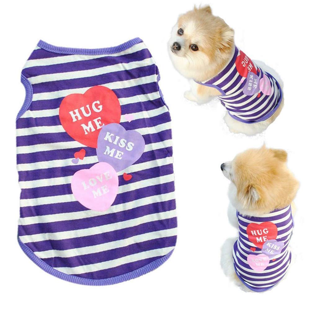 Howstar Summer Dog Shirt - Soft Printed Puppy Vest for Small & Medium Dogs | Breathable Pet Apparel for Outdoor Walks & Photo Shoots