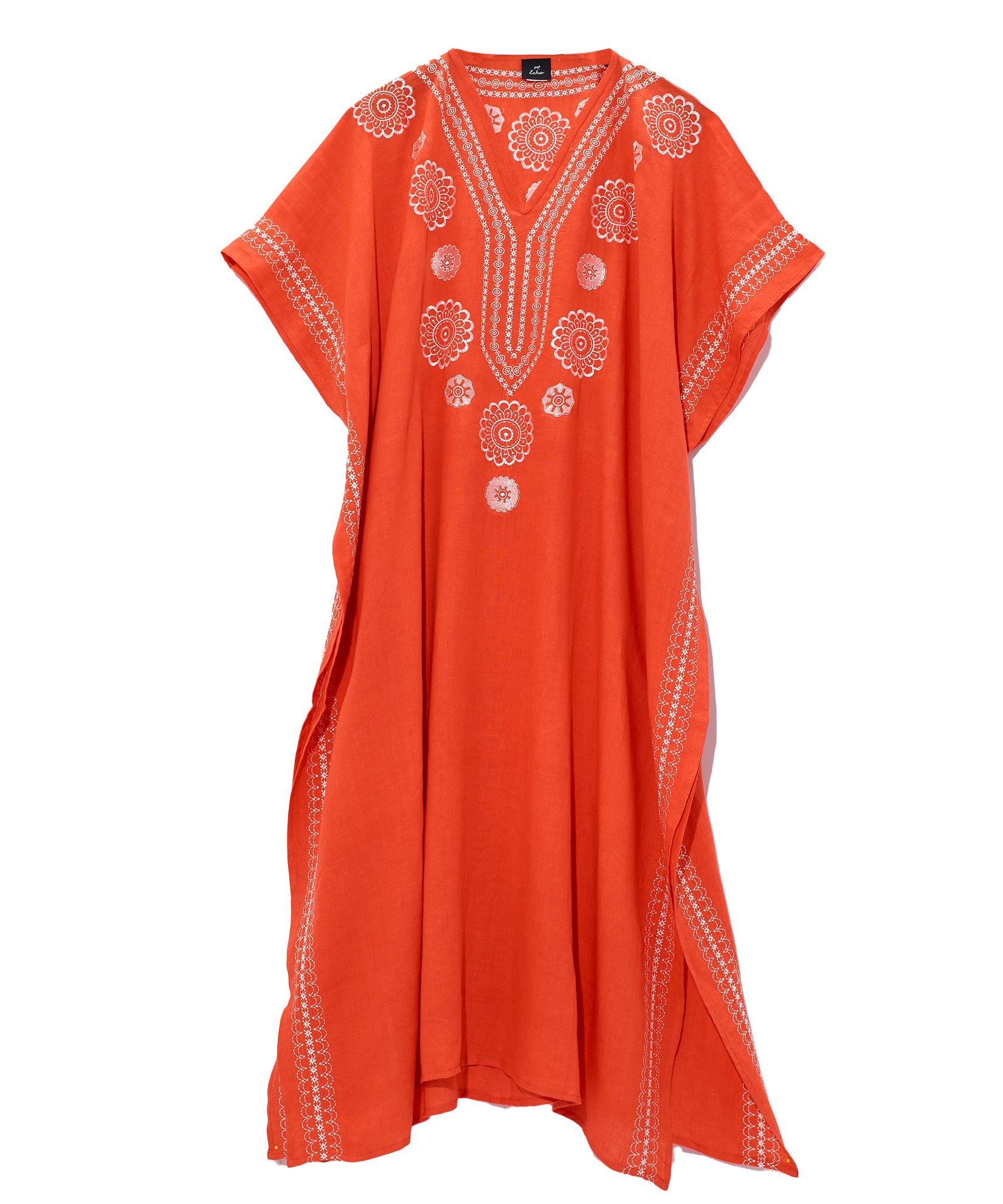 Amalfi Maxi Caftan Dress - Flowy Beach Cover Up, Summer Vacation Outfit for Women | Perfect for Poolside, Resort Wear & Boho Chic Style