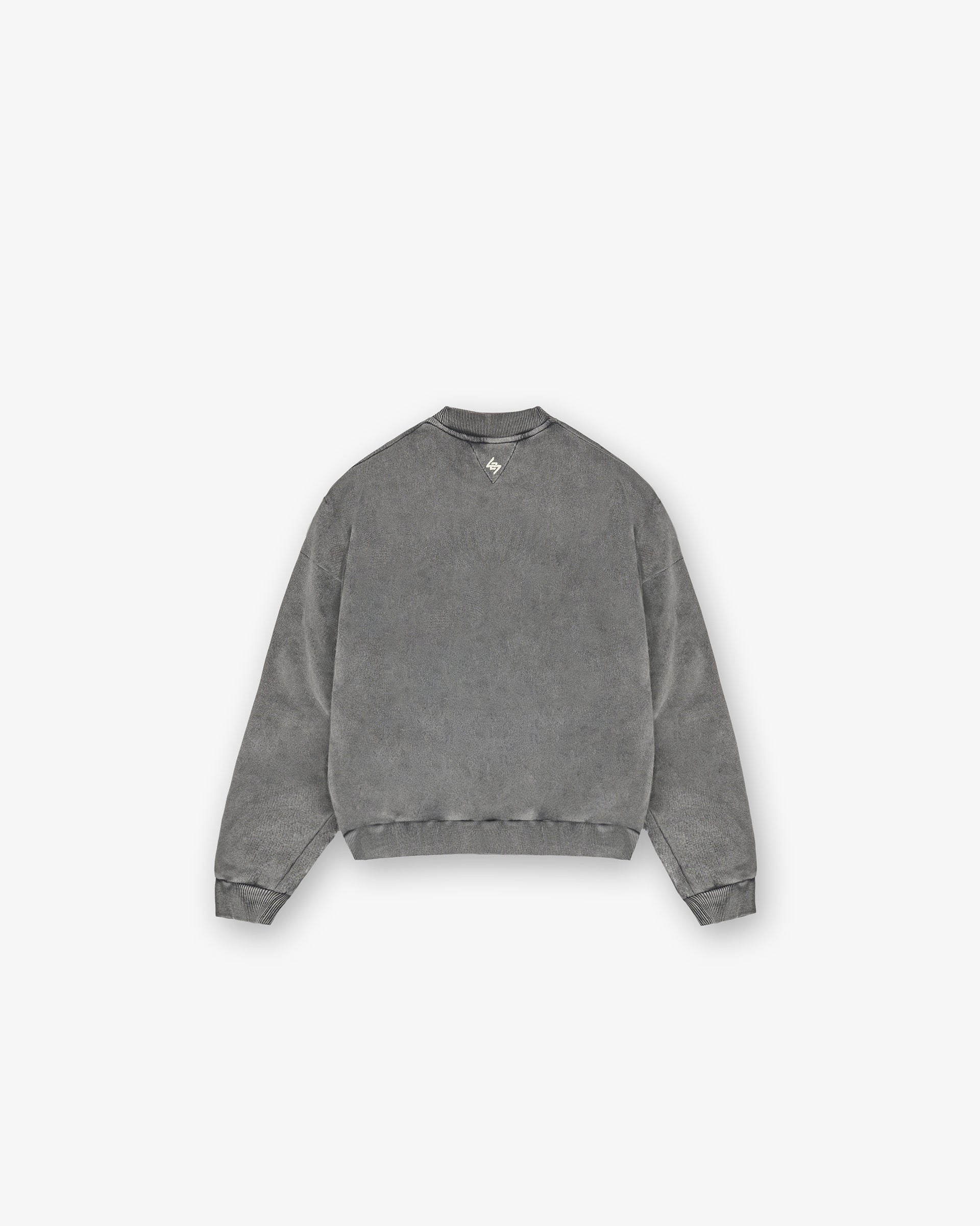 247 Vs The World Boxy Sweater - Oversized Unisex Pullover in Pewter Gray | Trendy Streetwear for Casual Outfits & Layering