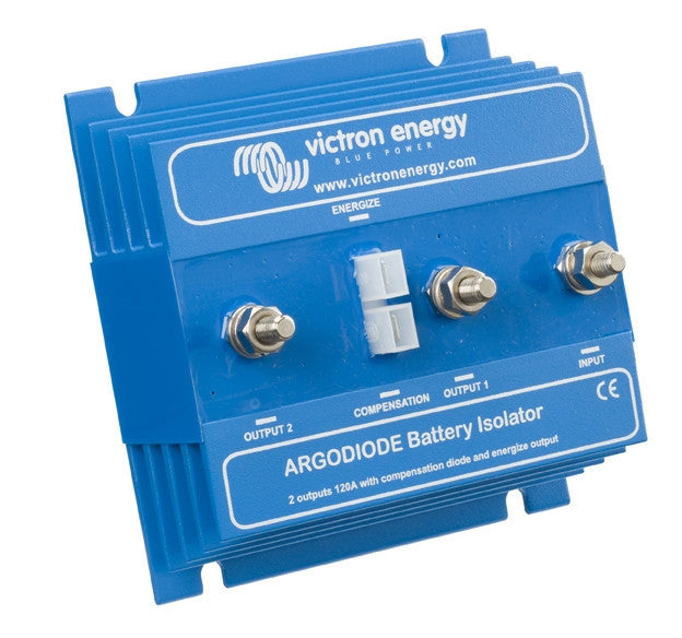 Victron Energy Argodiode 160A Battery Isolator - 2AC Dual Battery System for RVs, Boats & Off-Grid Power - Heavy Duty 160Amp Diode Splitter for Reliable Battery Charging