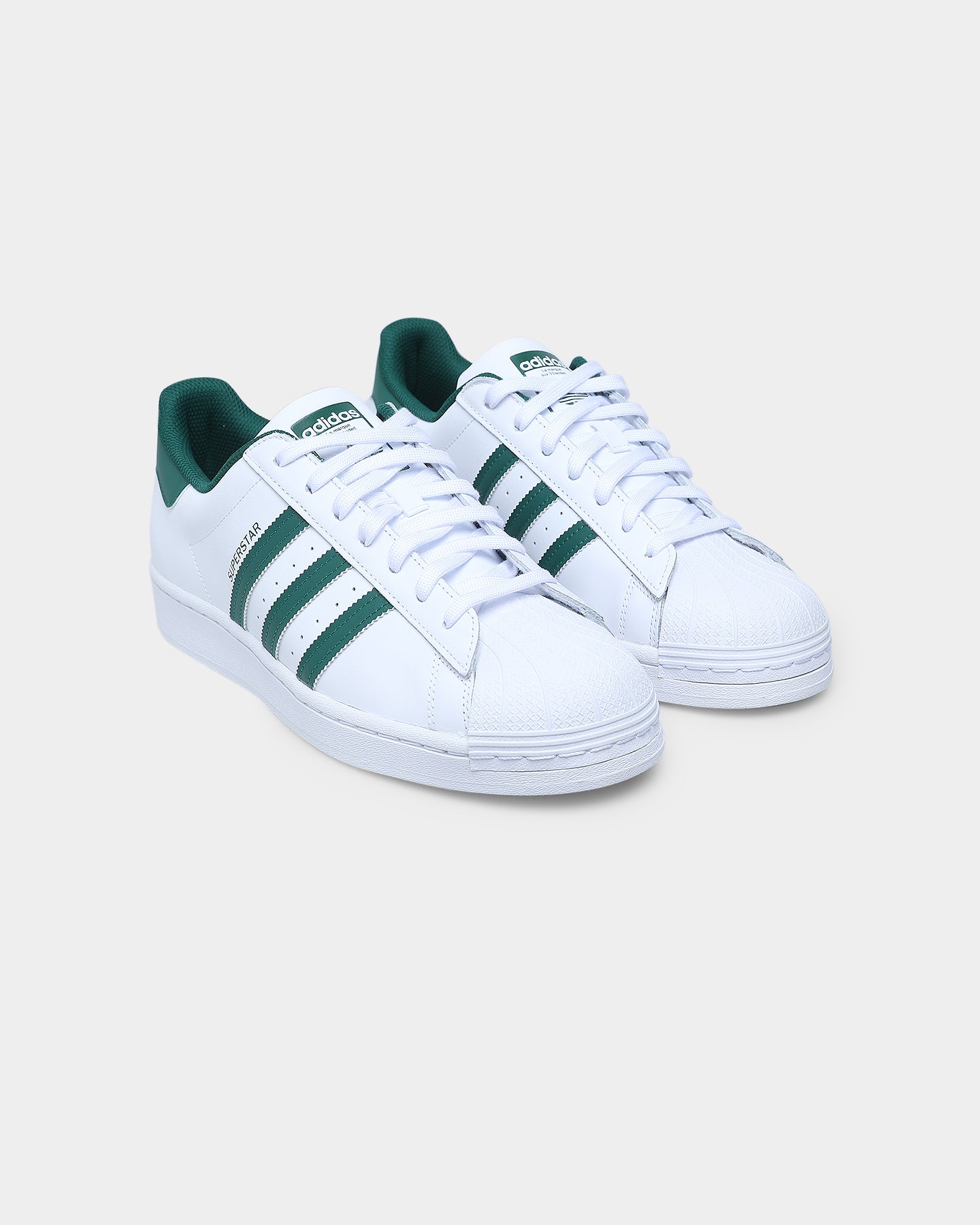 Adidas Superstar Sneakers - Cloud White & Collegiate Green | Classic Comfort for Casual Wear, Street Style & Everyday Fashion