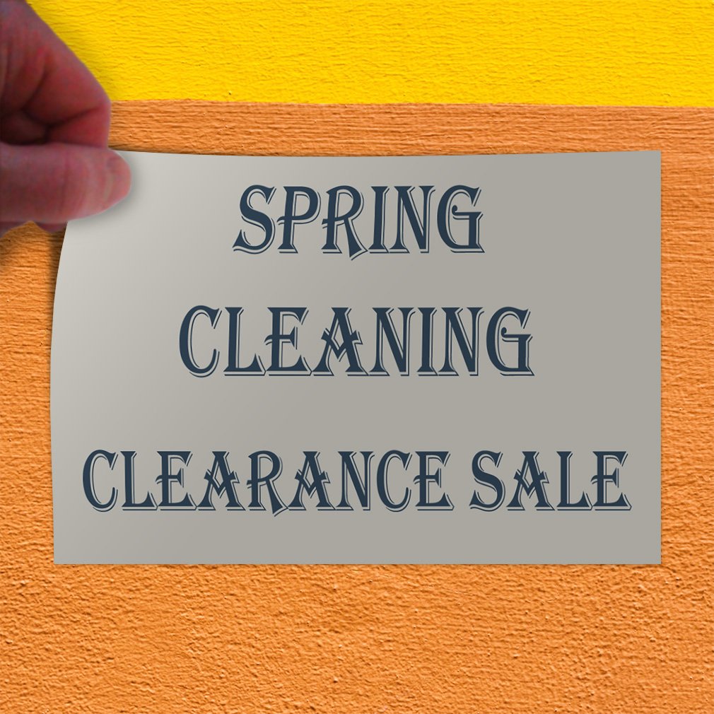 Industrial Vinyl Safety Decal Stickers - 36x24 Inches, Multiple Sizes - Durable Business & Warehouse Labels for Spring Cleaning & Clearance Sale | Perfect for Factory Floor Marking, Equipment Warning Signs & OSHA Compliance