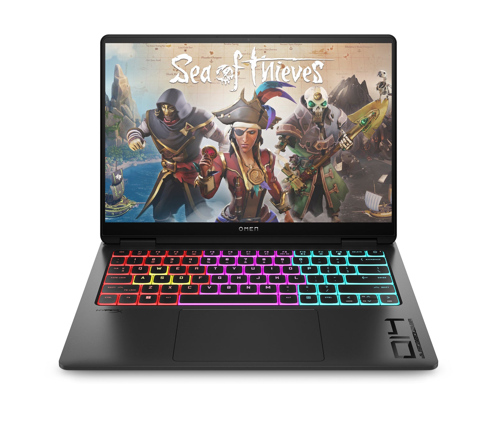 OMEN Transcend 14 Gaming Laptop with HyperX QuadCast S RGB USB Microphone - Powerful PC Bundle for Streaming, Gaming & Content Creation