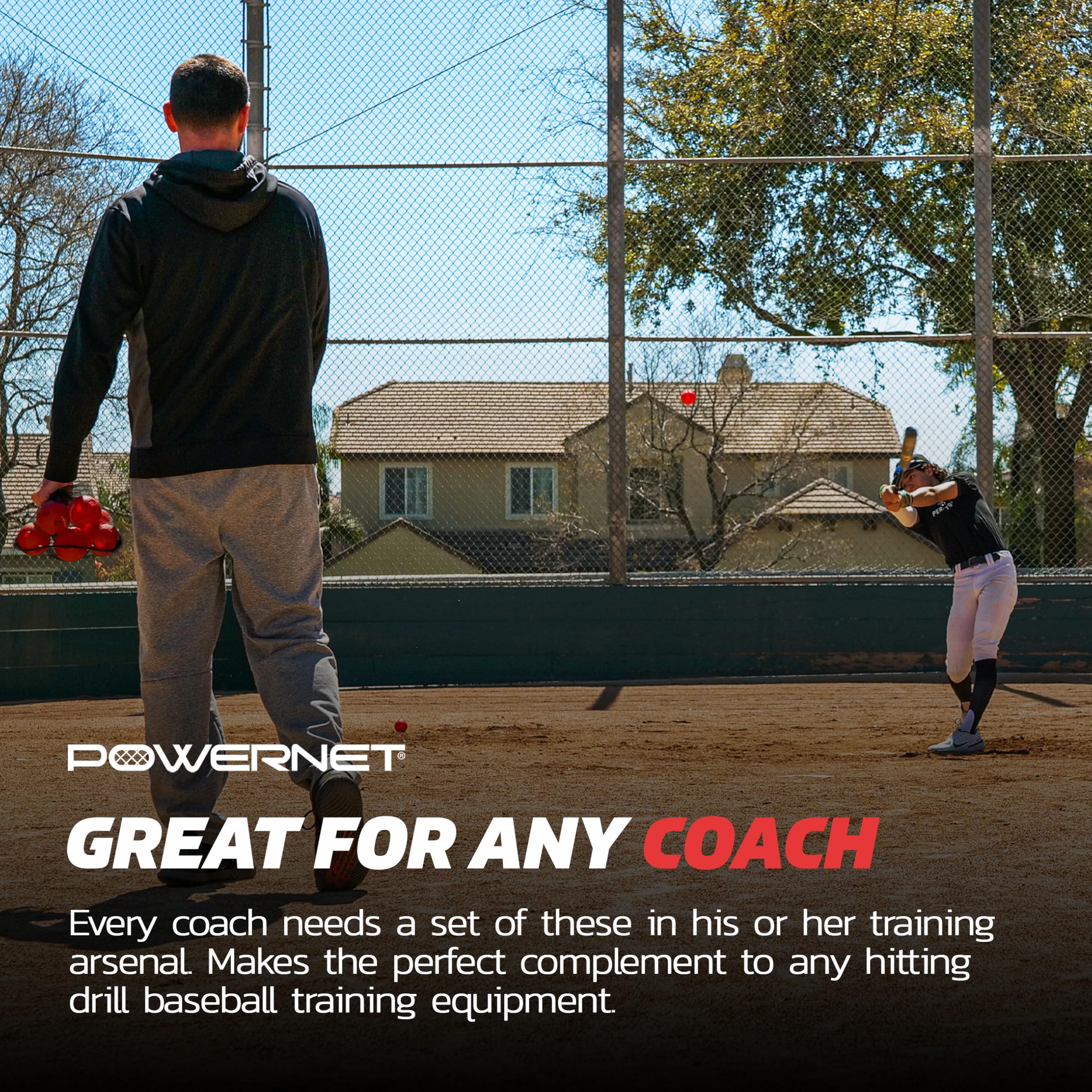 PowerNet Crusher & Micro Crusher Training Baseballs & Softballs - 12 Pack or Coach Bundle | Baseball & Softball Hitting Trainer for Speed, Power & Coordination | Perfect for Batting Practice, Team Drills & Solo Training Sessions