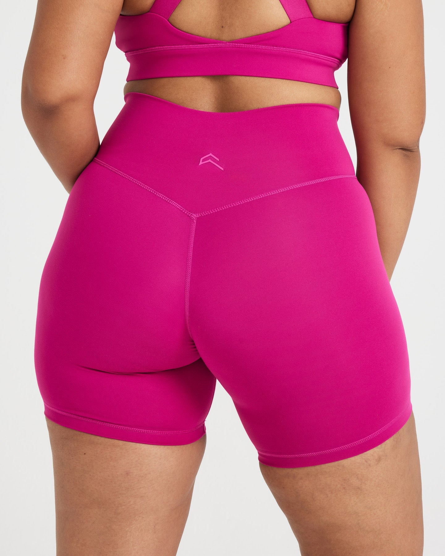 Timeless Women's High Waisted Fuchsia Shorts - Comfortable & Stylish for Summer, Workout, and Casual Wear
