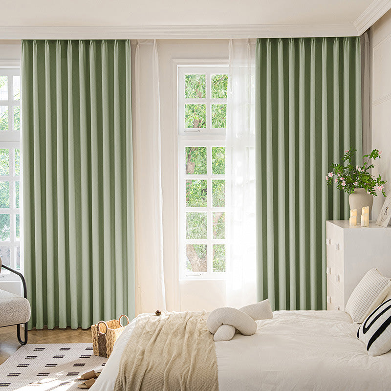 Eliza Chenille Jacquard Blackout Thermal Custom Curtains - Energy Efficient Room Darkening Window Drapes for Bedroom, Living Room & Home Theater