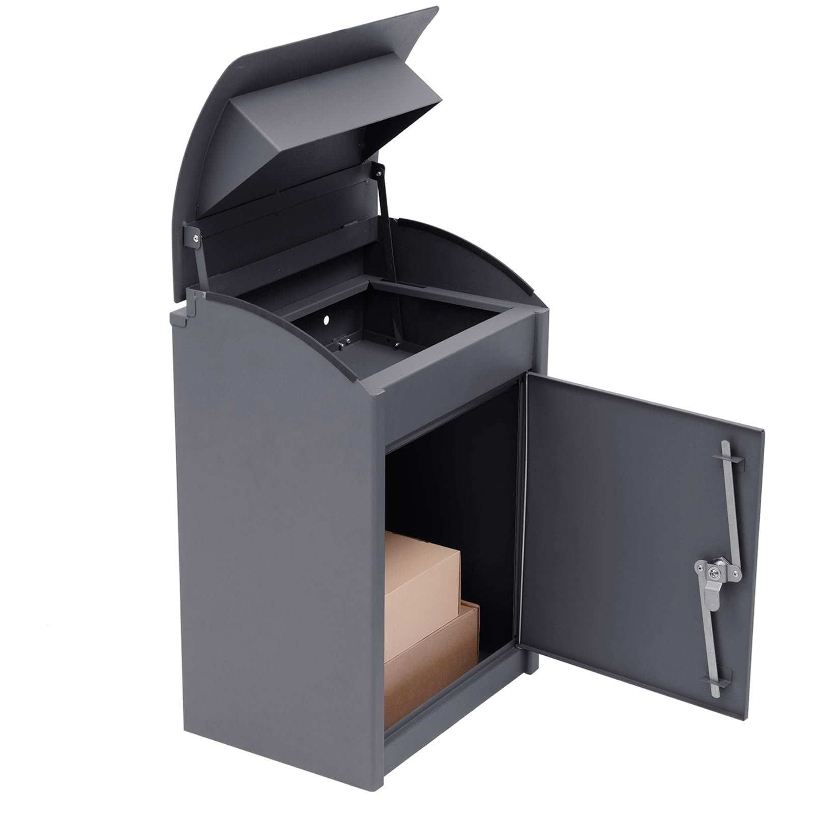 Galvanized Steel Lockable Wall Mount Parcel Drop Box - 10.3