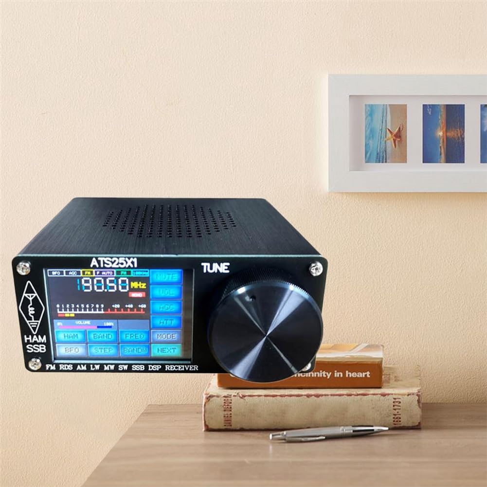 Paociuro -25X1 Spectrum Scan Receiver - Black Wireless Full Band Radio with 2.4