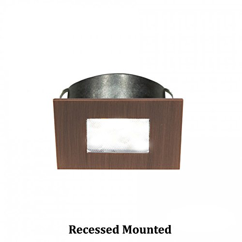 WAC LED Square Button Lights 3000K Chrome - Perfect for Modern Home Lighting