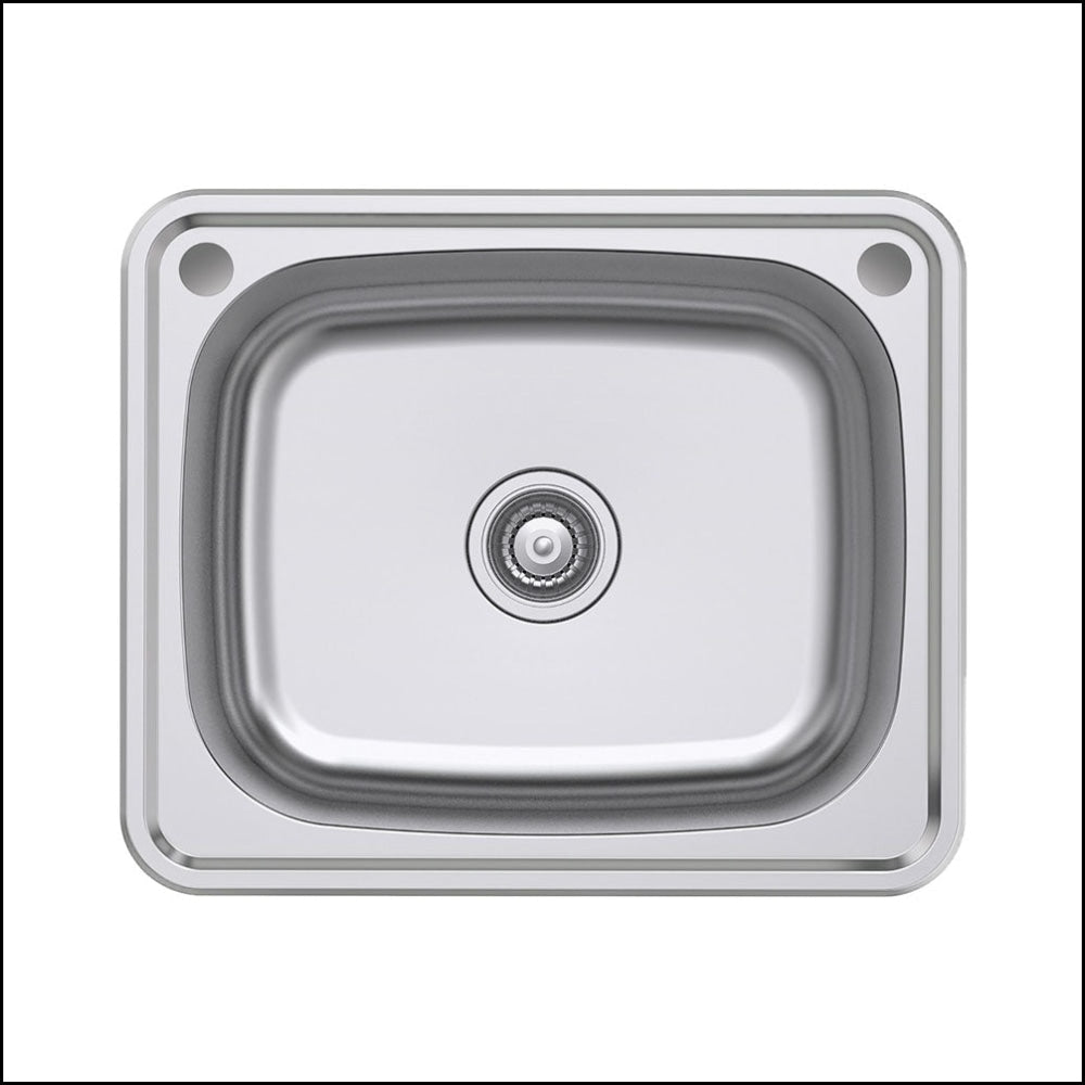 FIENZA 50L Classic Laundry Sink 68202 - Stainless Steel Utility Sink for Laundry Room, Garage & Basement | Heavy-Duty Commercial & Residential Use