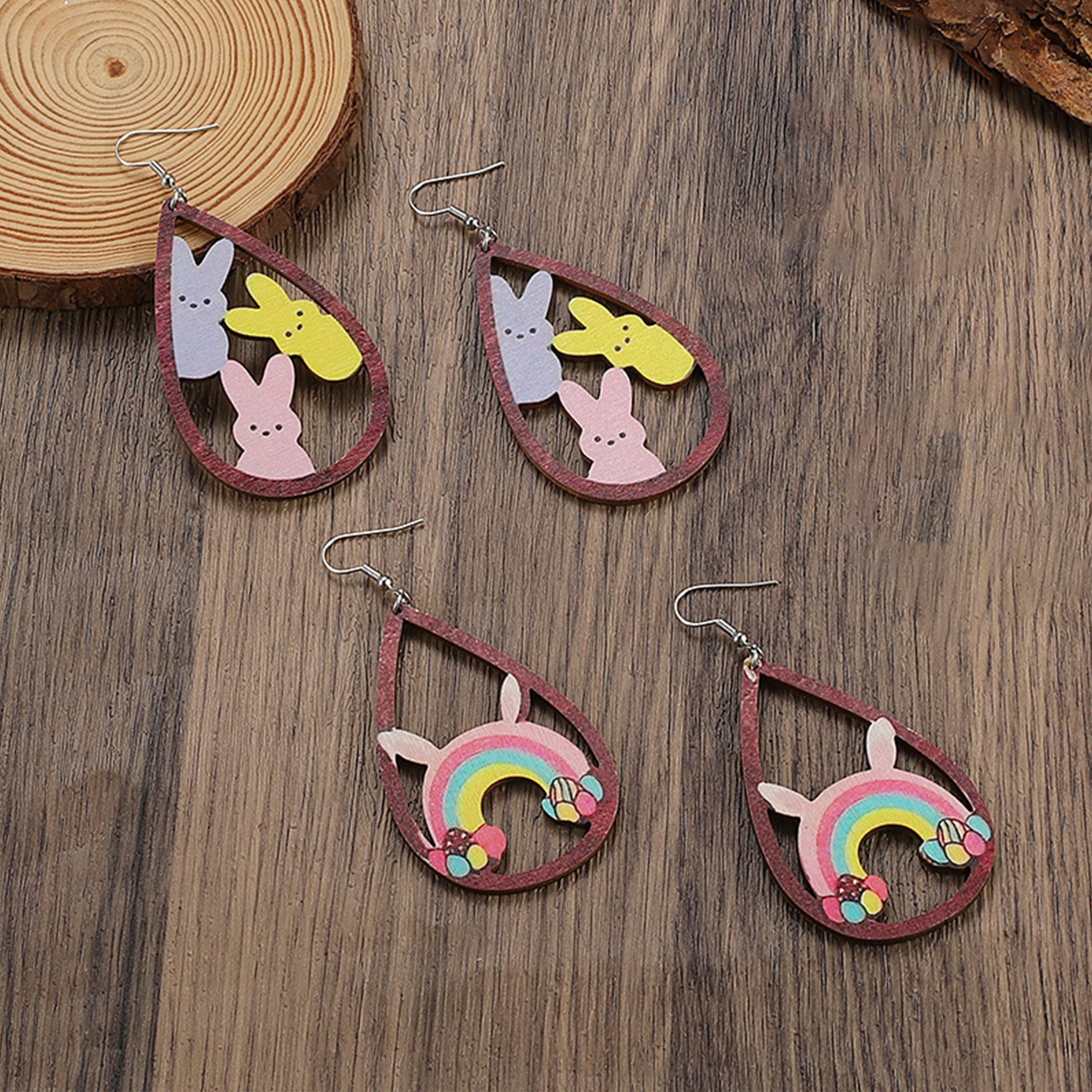 Easter Bunny Earrings for Women - Cute Rabbit Stud Earrings - Easter Gifts for Her - Perfect for Easter Party, Spring Outfits & Holiday Accessories