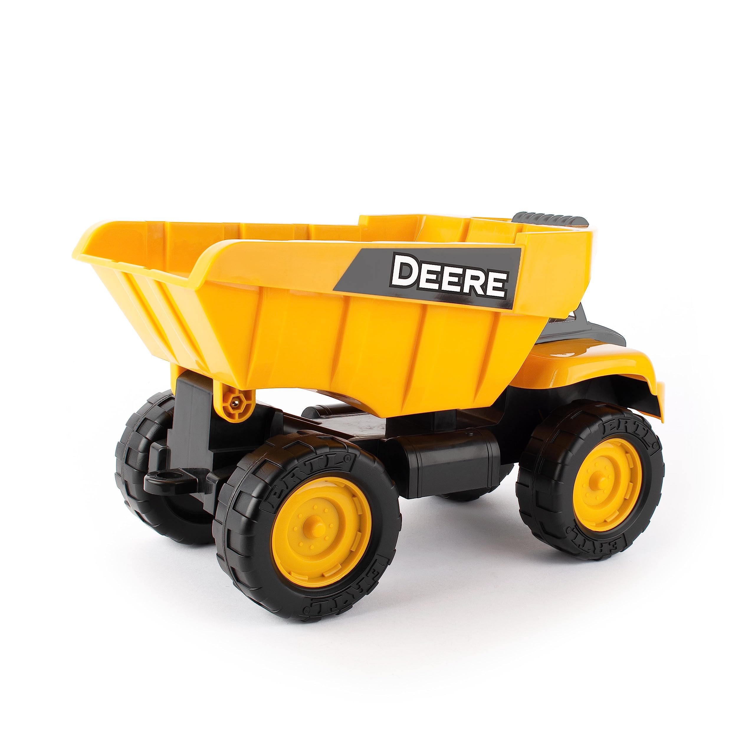 John Deere Big Scoop Dump Truck Toy - 15 Inch Large Construction Vehicle with Tilting Dump Bed - Outdoor Sandbox Toys for Kids Ages 3+ - Perfect for Sand Play, Backyard Fun & Construction Pretend Play