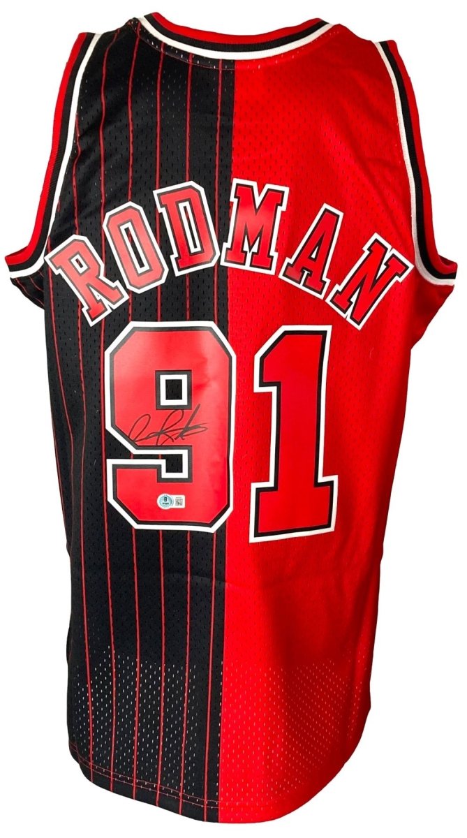 Dennis Rodman Signed Chicago Bulls 1995-96 Mitchell & Ness Hardwood Classics Swingman Jersey - Authentic NBA Memorabilia for Collectors & Sports Fans - Perfect for Display, Gifting, and Game Room Decor
