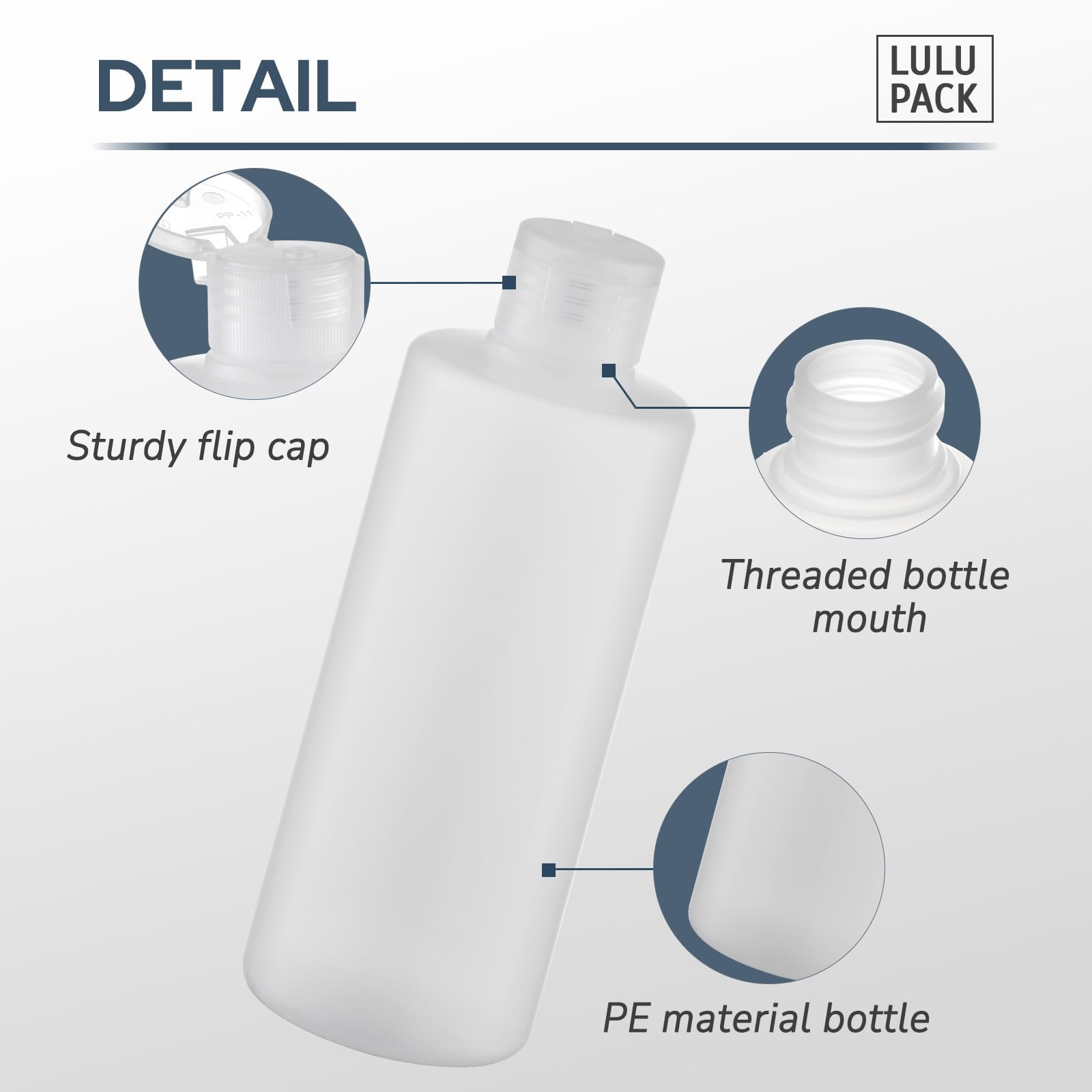 1 oz Travel Bottles for Toiletries (6PCS) - 30ml Leak Proof Travel Size Containers for Shampoo, Lotion & Cosmetics | Perfect for Airplane Carry-On, Gym & Vacation Essentials