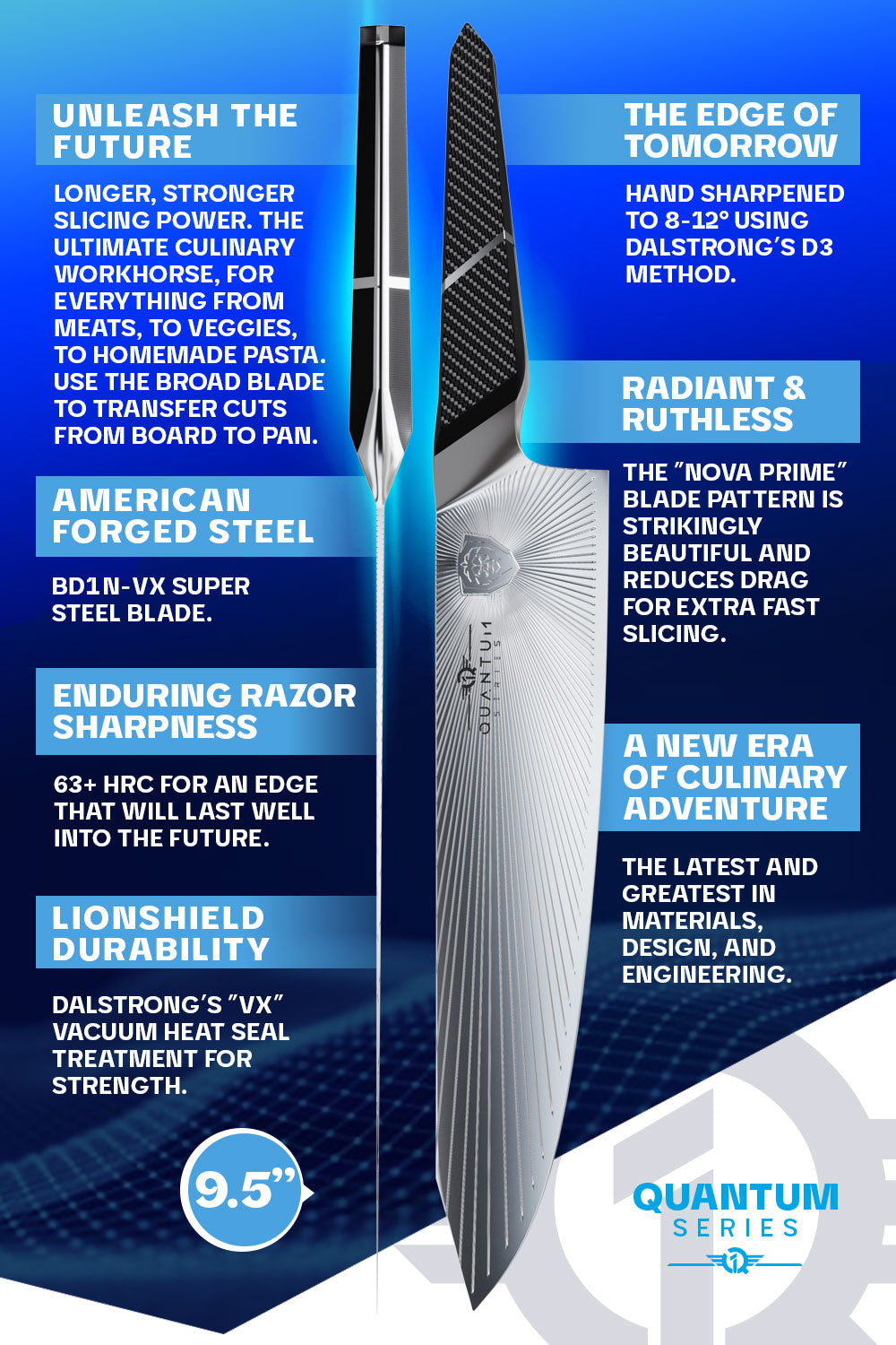 Premium Dalstrong Quantum 1 Series 9.5