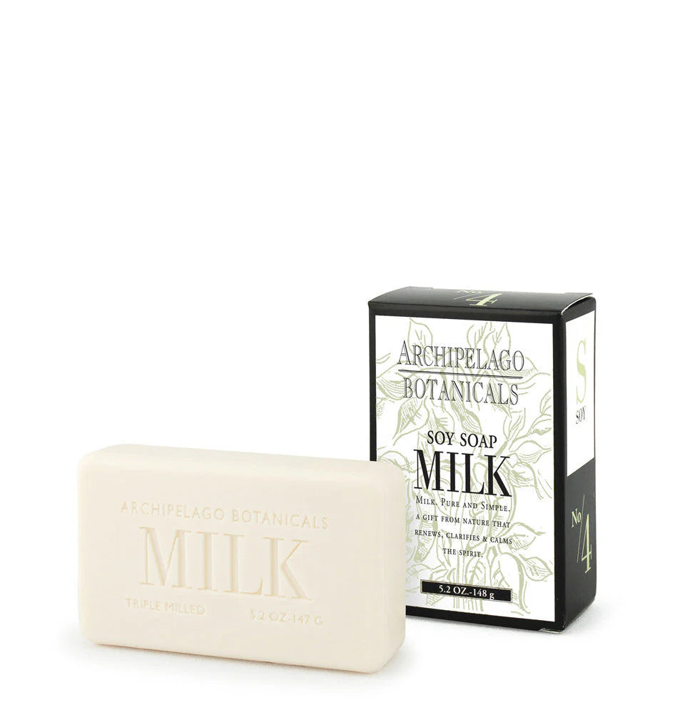 Organic Soy Milk Box Bar Soap - Natural Moisturizing & Nourishing for Dry Skin - Perfect for Daily Face & Body Cleansing, Spa & Gift Sets