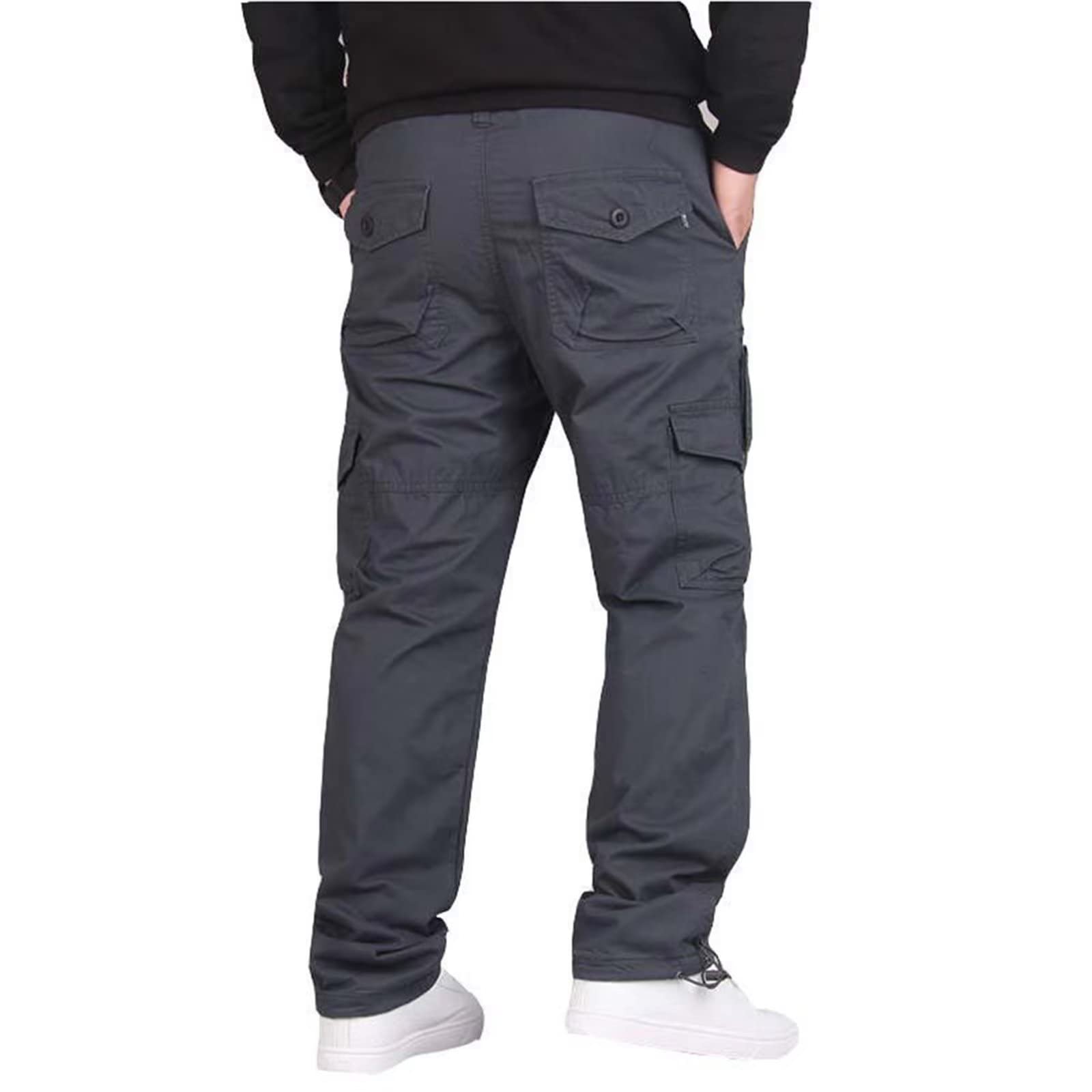 **Men's Tactical Cargo Pants - Durable Cotton Hiking & Outdoor Work Pants with 7 Pockets - Perfect for Camping, Walking & Adventure Activities**