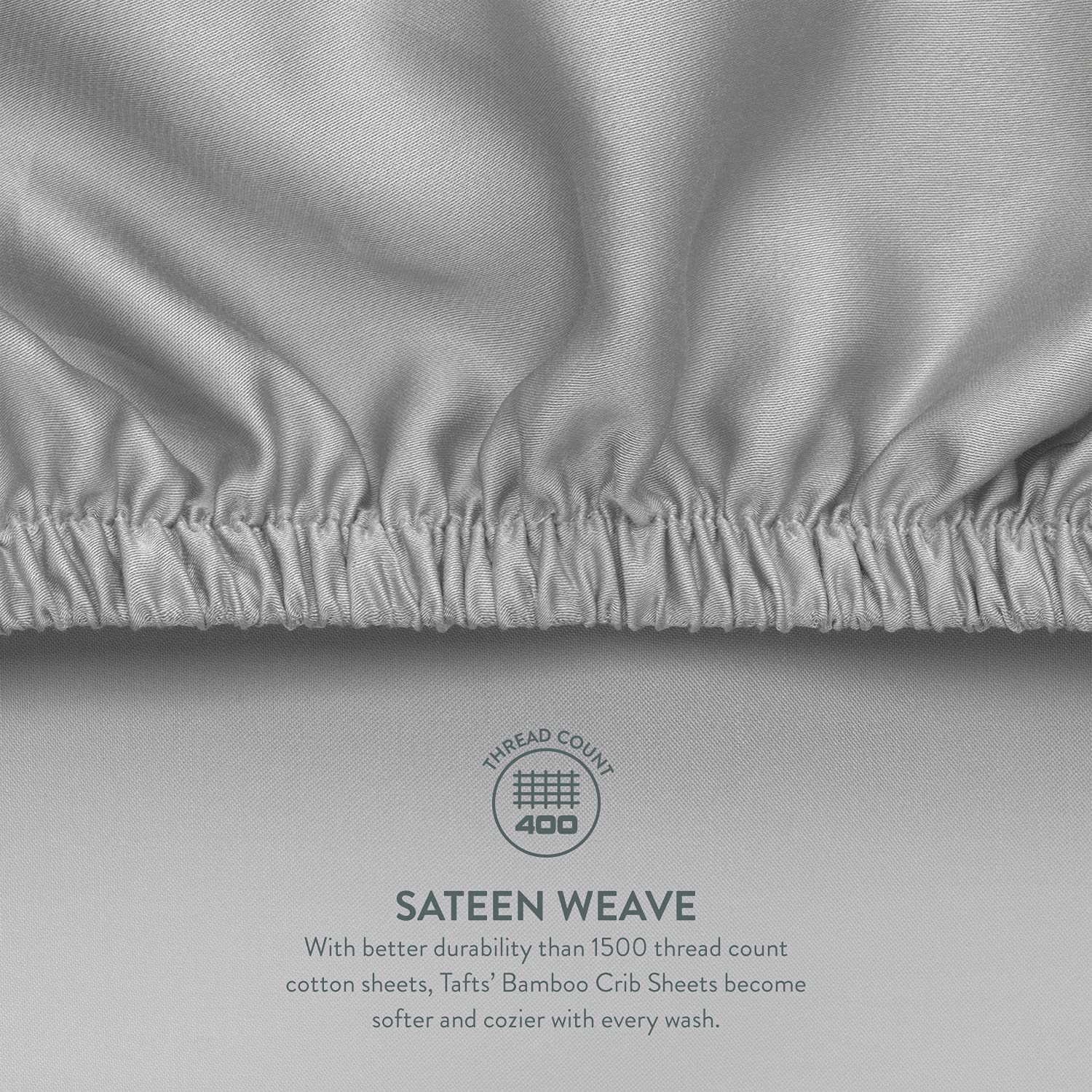 TAFTS Organic Bamboo Viscose Fitted Crib Sheet - 2 Pack (28