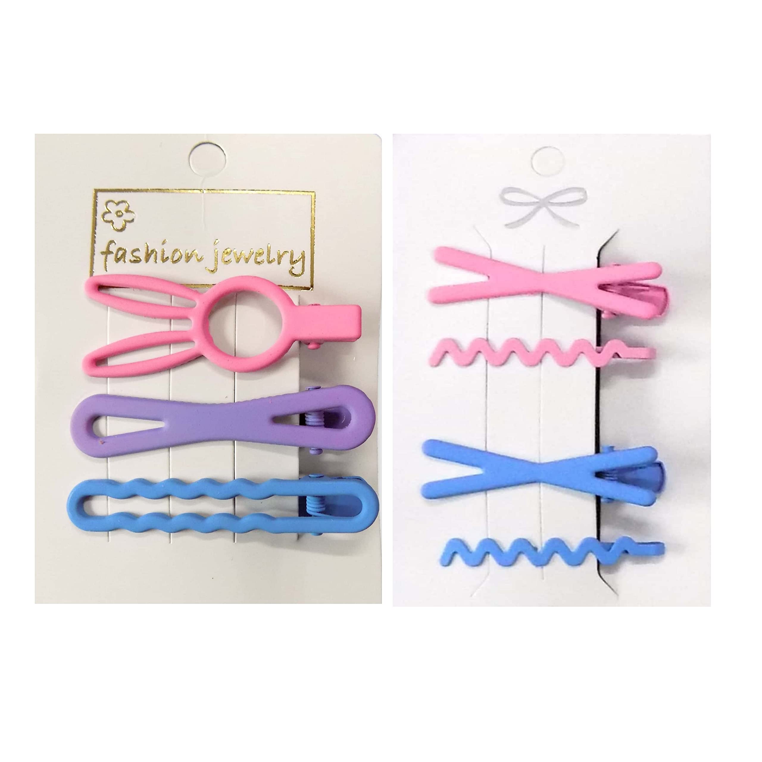 BELLO TOKO 8 Pack Women's Hair Clips Set - Multi-Design Metal Hairpins for Girls & Women | Hair Accessories for School, Work, Party & Everyday Use