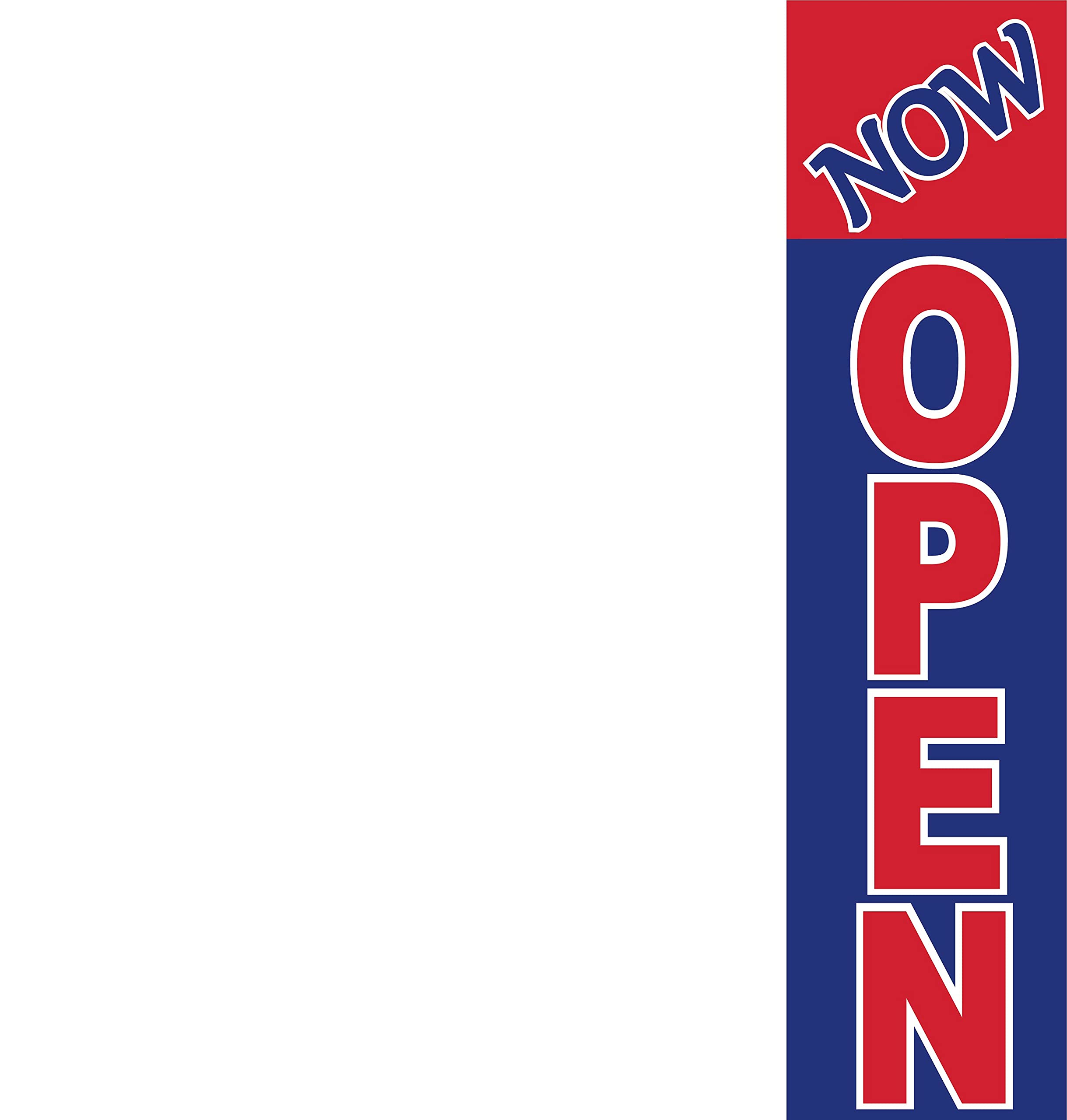 Now Open Sofa Sale Advertising Rectangle Boomer Feather Flags Kit - 3 Flag Poles & Ground Spikes Included | Perfect for Outdoor Events, Grand Openings & Retail Promotions