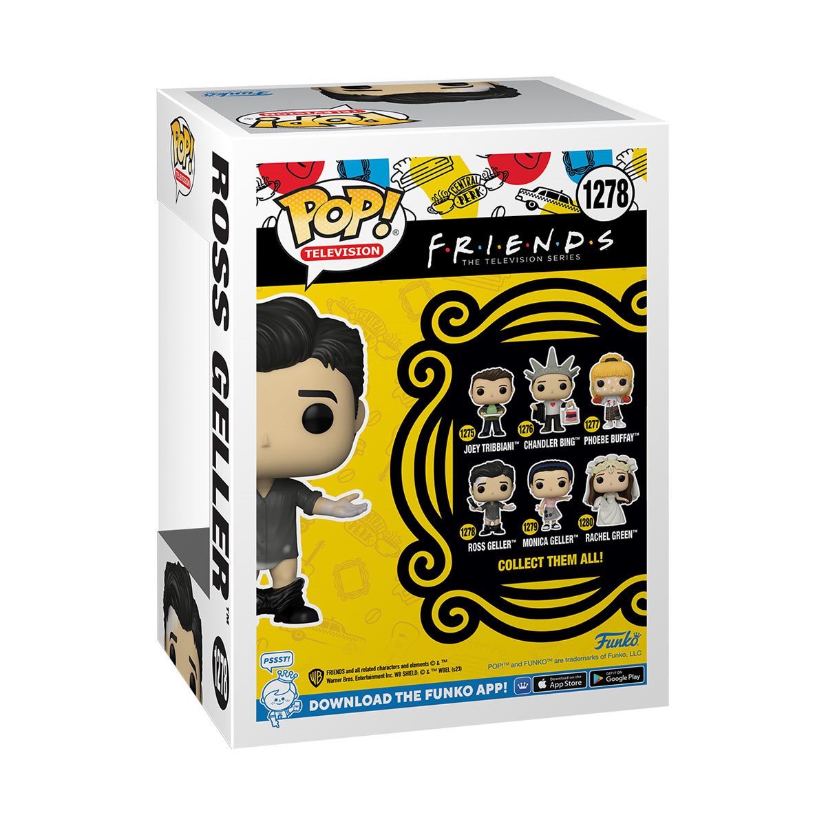 Friends Ross Geller with Leather Pants Funko Pop! Vinyl Figure #1278 - The One with the Leather Pants - Perfect for TV Show Collectors, Office Decor & Gifts for Friends Fans