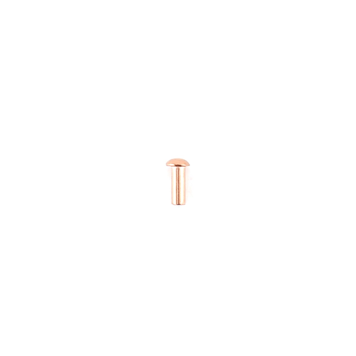 200Pcs M2 Copper Solid Rivets - 0.08