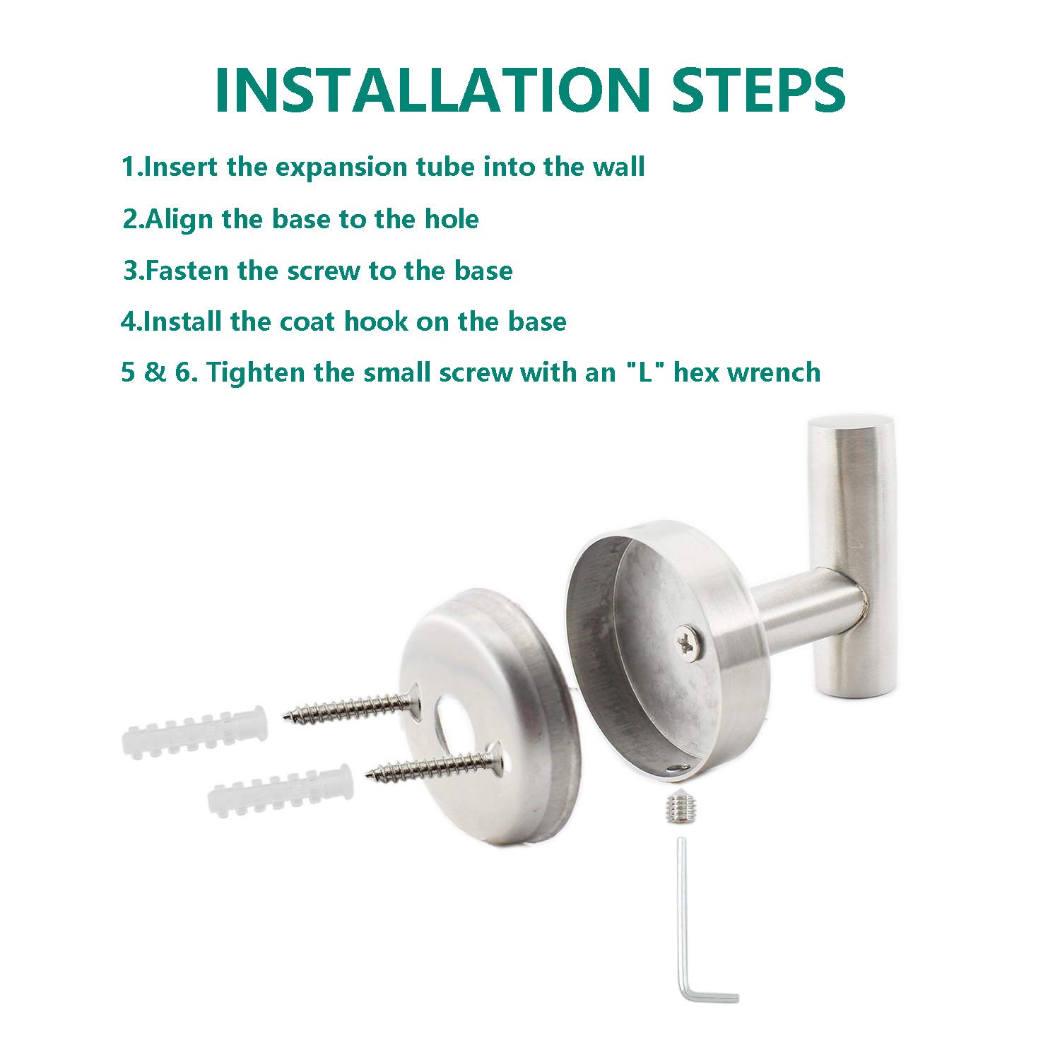 ULIFESTAR 16 Inch Stainless Steel Bathroom Hardware Set - 3 Piece Wall Mounted Towel Bar Rack, Toilet Paper Holder & Robe Hook - Heavy Duty Silver Bathroom Accessories for Towels & Storage - Perfect for Modern Bathrooms & Spa Style Decor