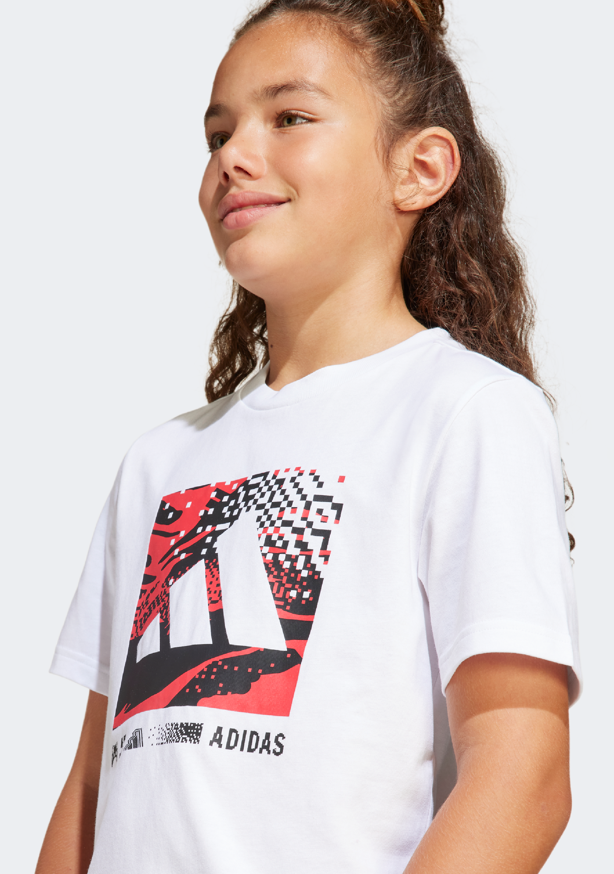Adidas Kids' Camo Logo T-Shirt - Comfortable Cotton Short Sleeve Graphic Tee for Boys & Girls - Perfect for School, Play & Everyday Wear