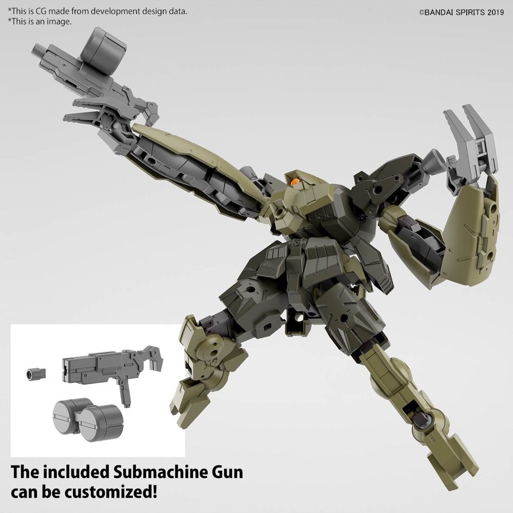 Bandai 30 Minutes Missions 30MM #61 1/144 bEXM-29 Gardonova Green Plastic Model Kit - Fast Assembly Mecha Model for Collectors & Hobbyists (Perfect for Display & Battle Scenes)