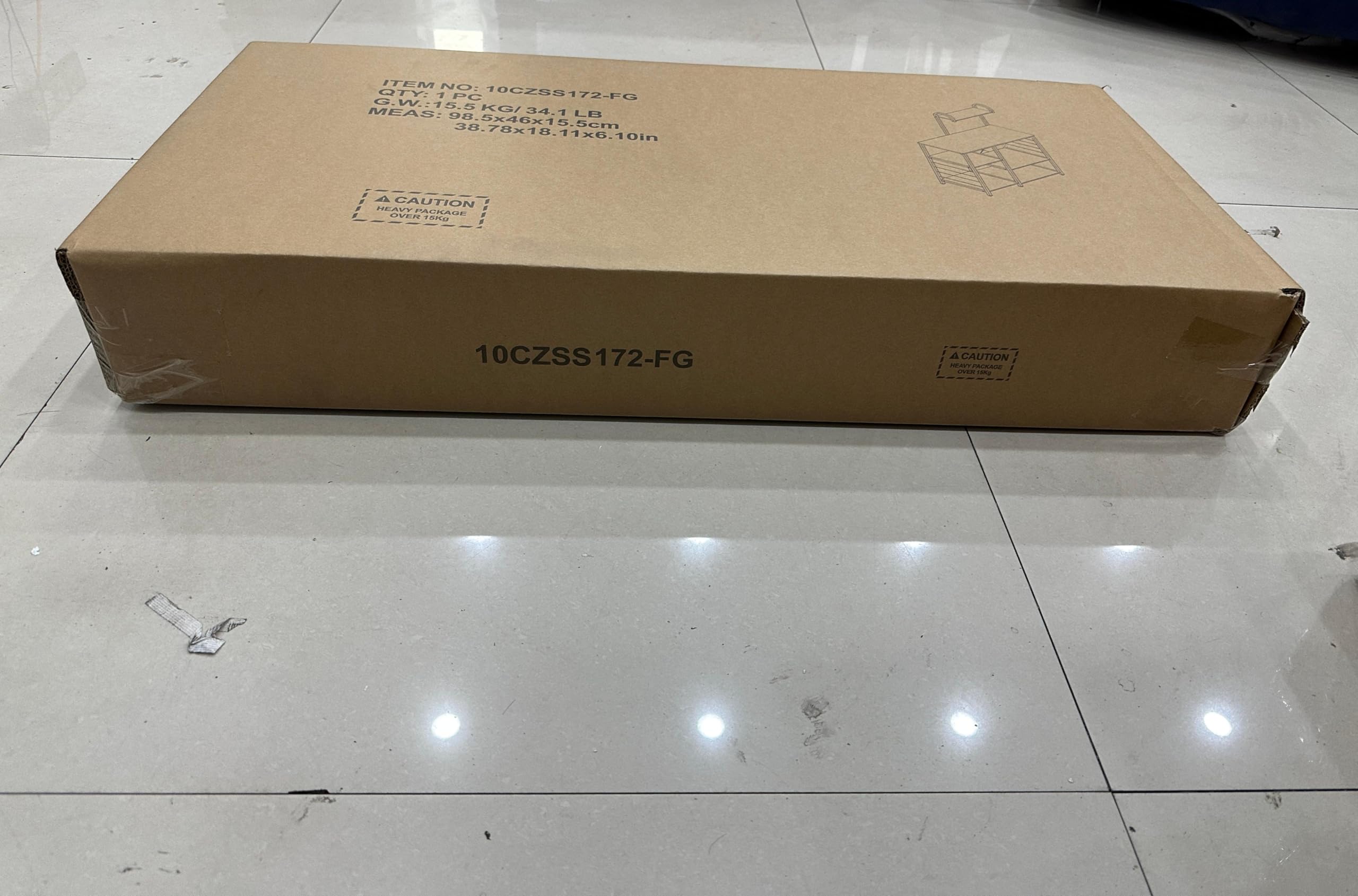 多功能厨房置物架 - Soges 3+4层微波炉架、烘焙架、储物架带挂钩，复古棕色，适用于小户型、公寓、厨房收纳