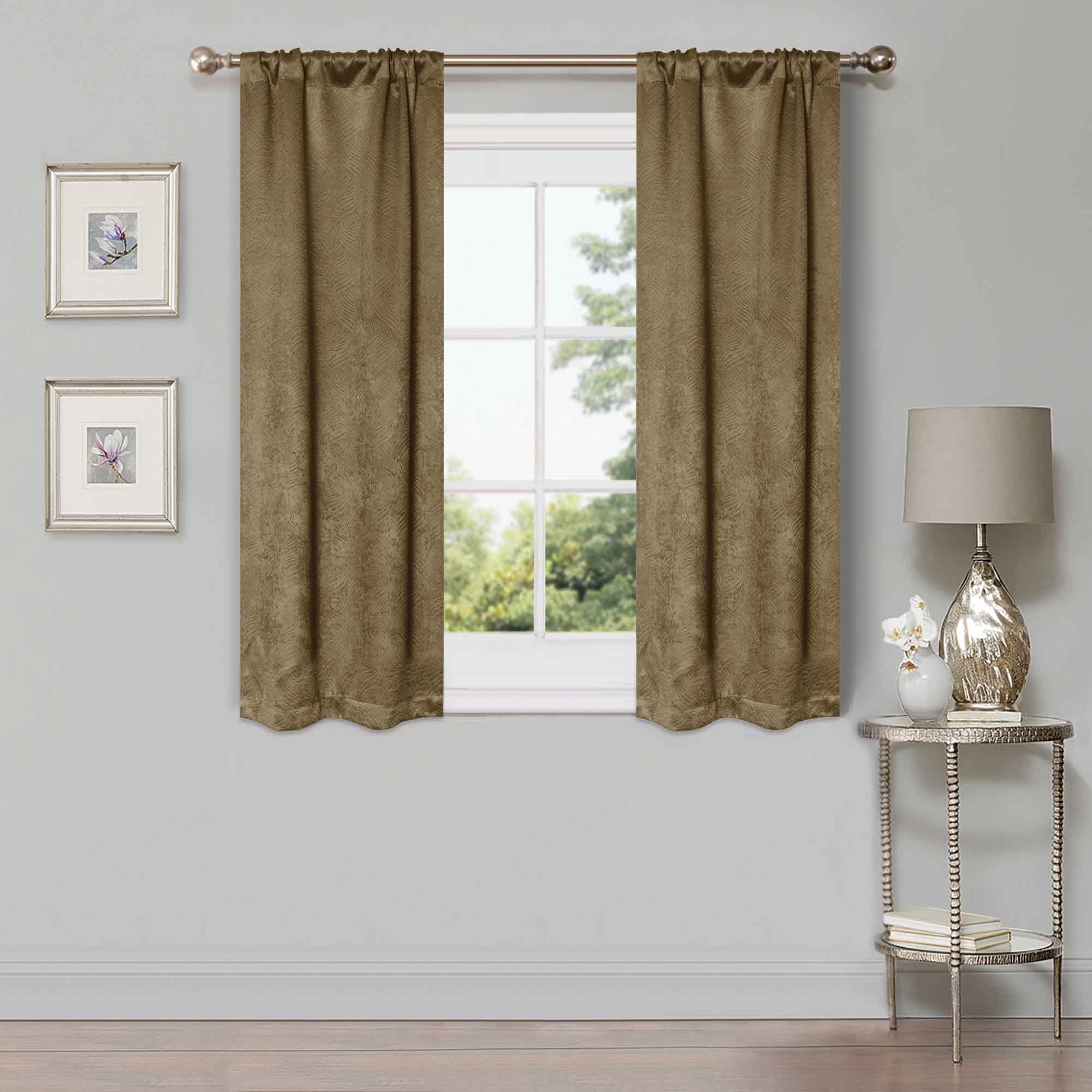 Waverly Modern Washable Blackout Curtains - Room Darkening Window Treatment Panel Set for Bedroom & Living Room - Noise Reducing Thermal Insulated Drapes for Better Sleep & Privacy