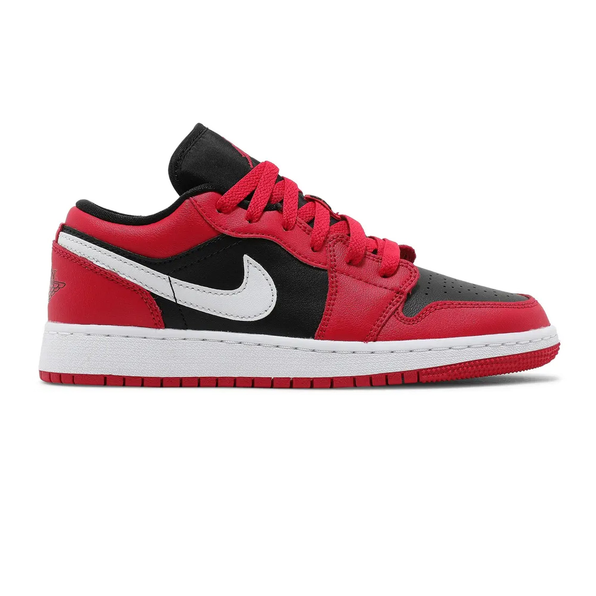 Air Jordan 1 Low 'Black Very Berry' GS Shoes - Girls' Basketball Sneakers for Casual Wear & Street Style