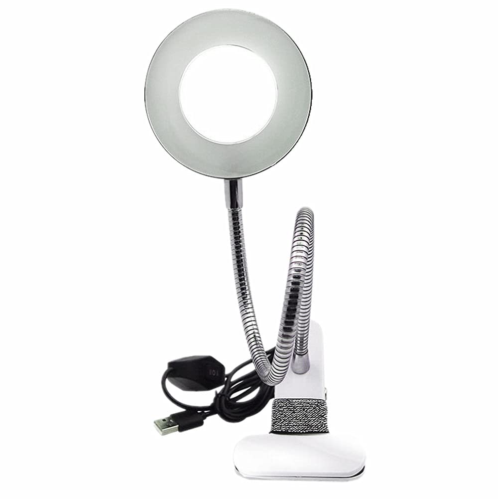 Moyidhi Rechargeable USB LED Clip on Desk Lamp - Portable Reading Light for Office, Home, School, Makeup & Night Study | Perfect for Working, Studying, and Beauty Routines