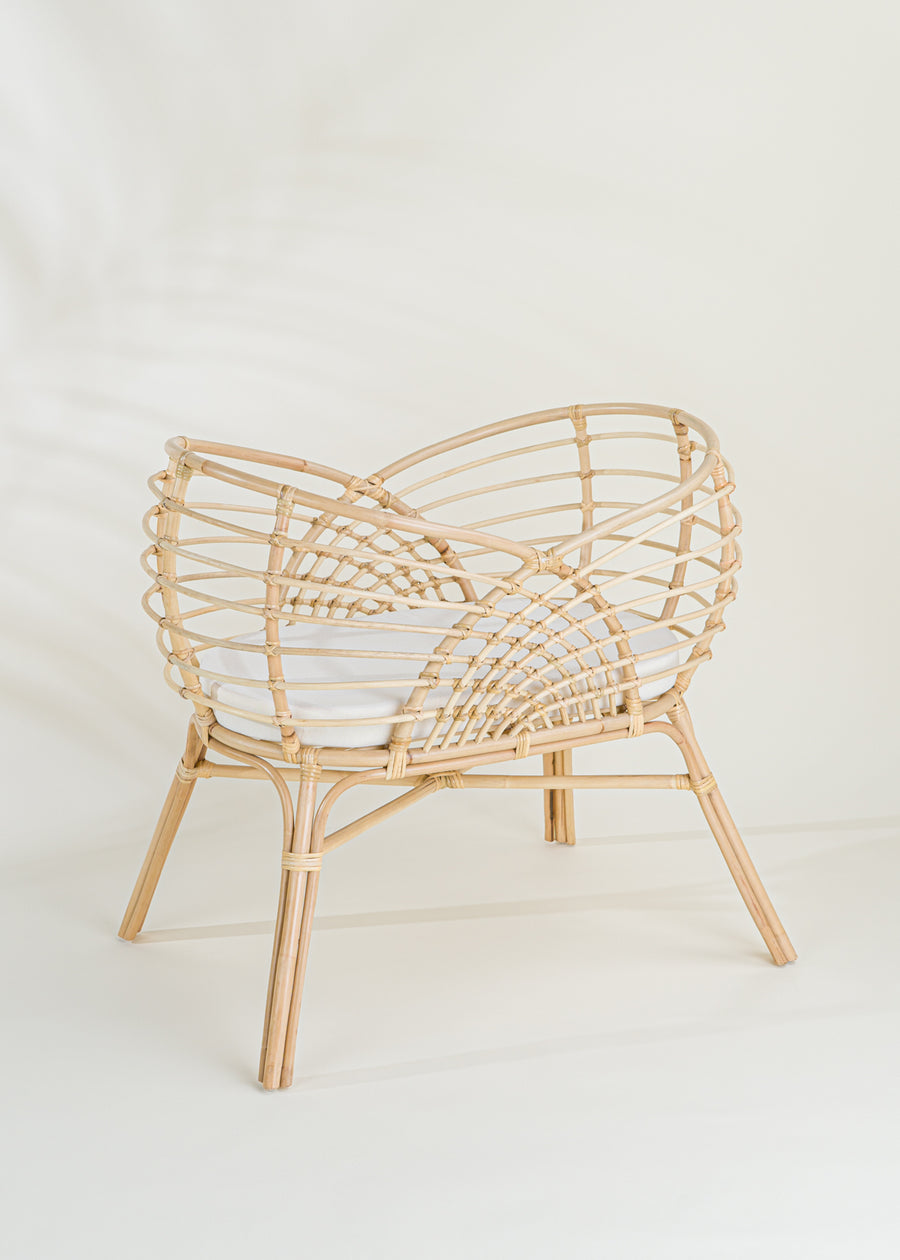 Coco Village Rattan Bassinet - Natural Woven Baby Crib for Newborns | Portable & Stylish Nursery Bed | Perfect for Home, Travel, and Nursery Decor