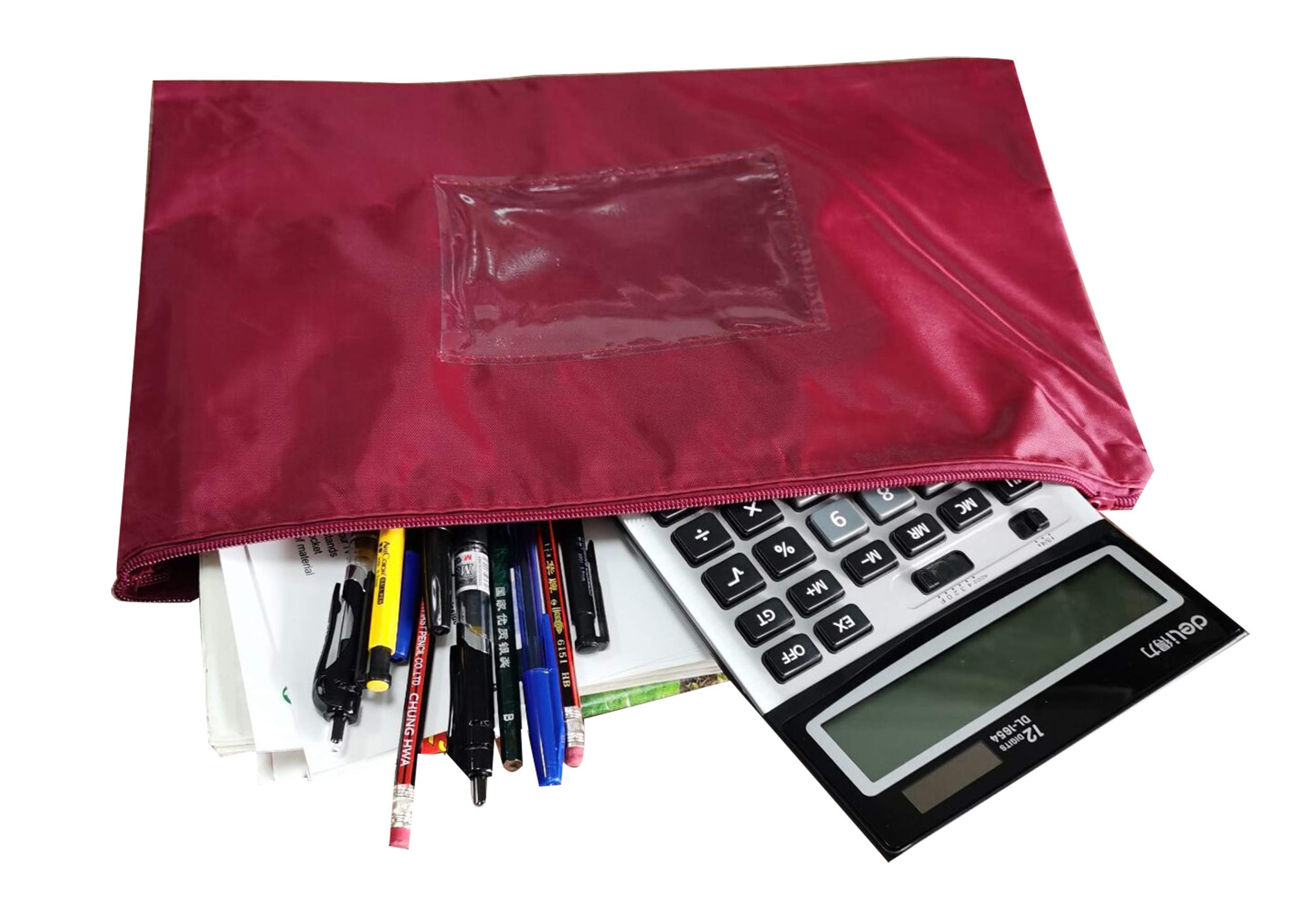 12Pcs A4 Zipper File Bags - Waterproof Document Organizer for Office, School & Travel - Premium Quality Business File Storage Bags with Secure Zipper Closure - Perfect for Organizing Papers, Receipts & Important Documents