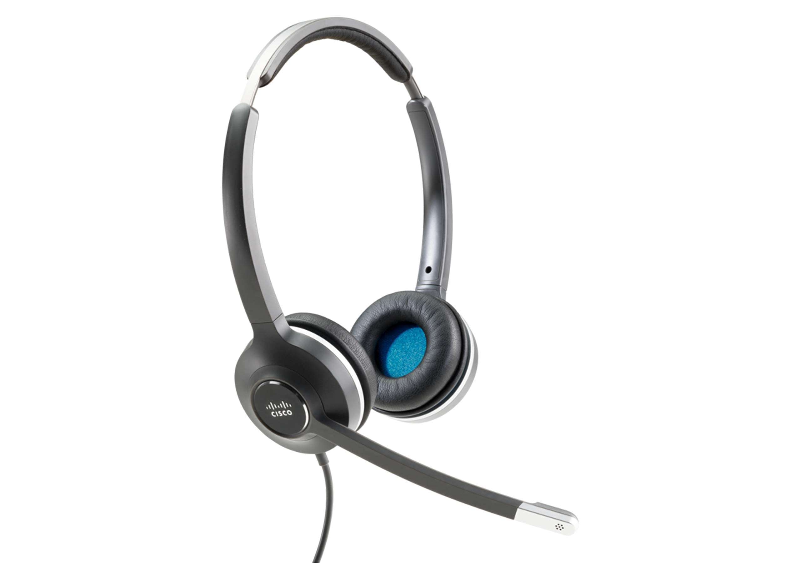 Cisco 532 Wired Dual On-Ear Headset with USB-A Adapter | Noise Cancelling Office Headphones for Call Centers & Remote Work (Renewed) - CP-HS-W-532-USBA