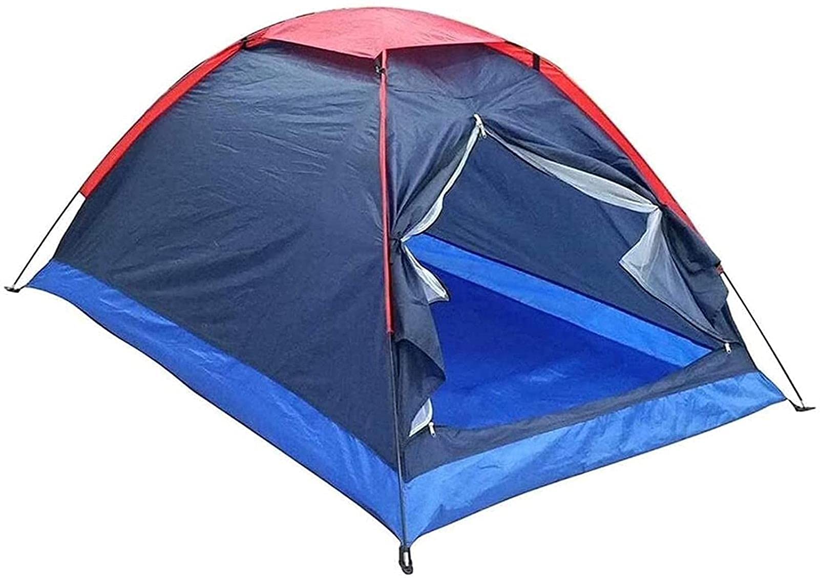 3-4 Person Waterproof Camping Tent - Double Room Tunnel Tent for Backpacking, Hiking & Fishing | Lightweight Outdoor Shelter for Family Camping Trips