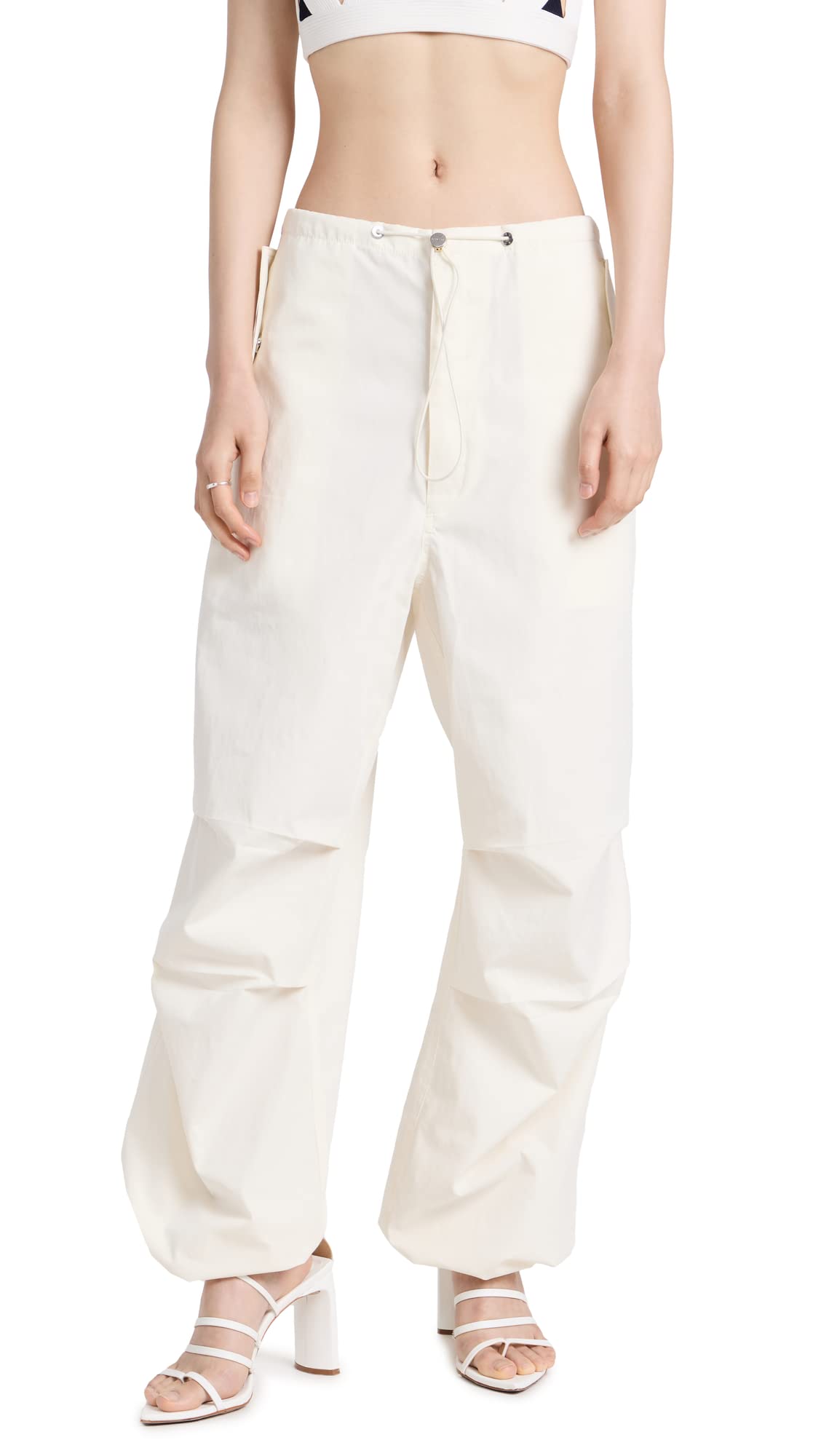 Dion Lee Women's Toggle Parachute Pants - High Waisted Wide Leg Trousers for Streetwear & Fashion Outfits | Perfect for Casual Wear, Night Out & Urban Style